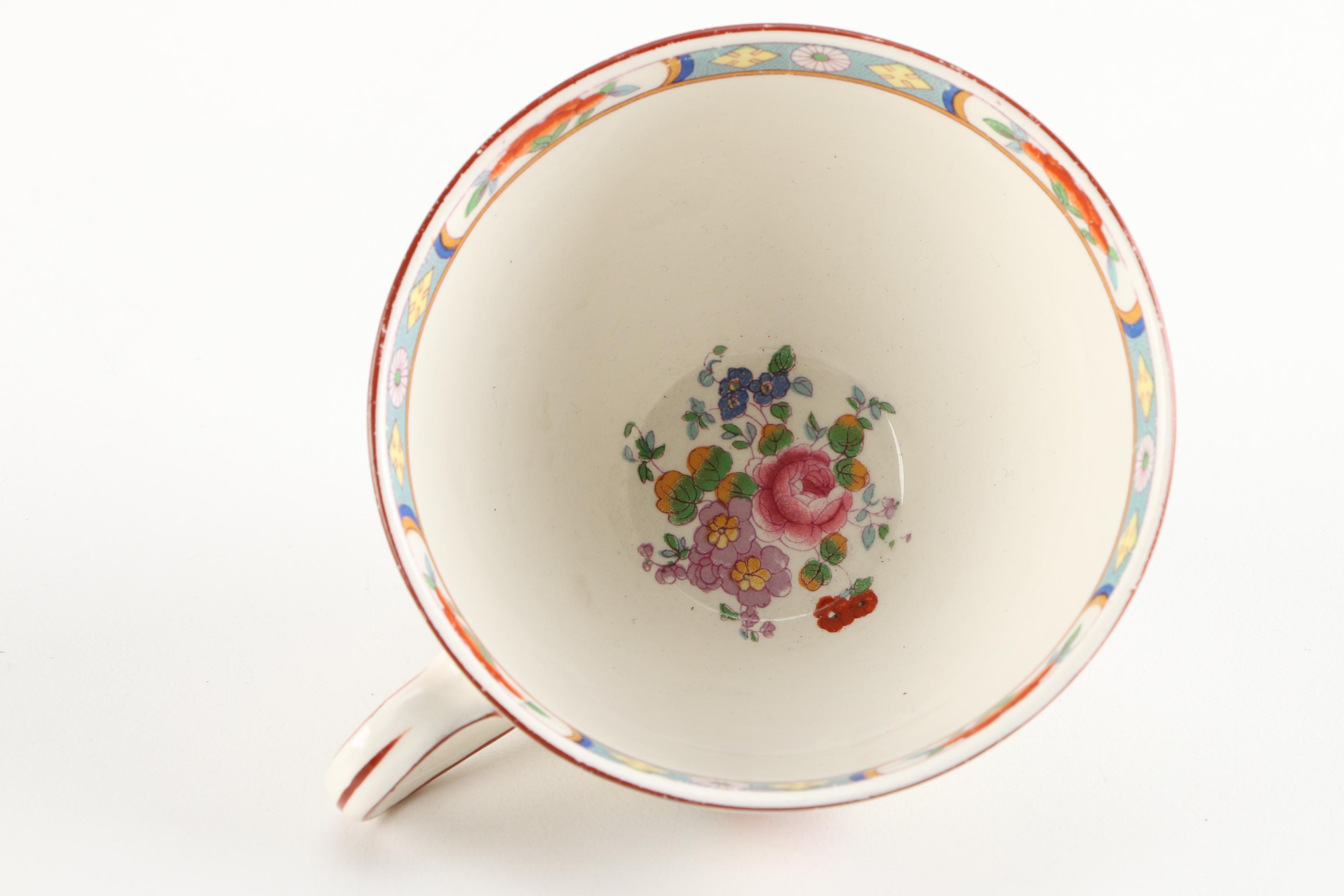 J & G Meakin Tea Cup and Saucers