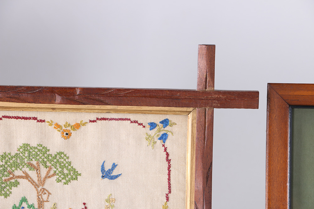 Three Mid-Century "Home" Cross Stitch Samplers