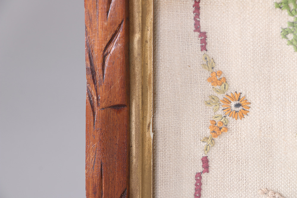 Three Mid-Century "Home" Cross Stitch Samplers