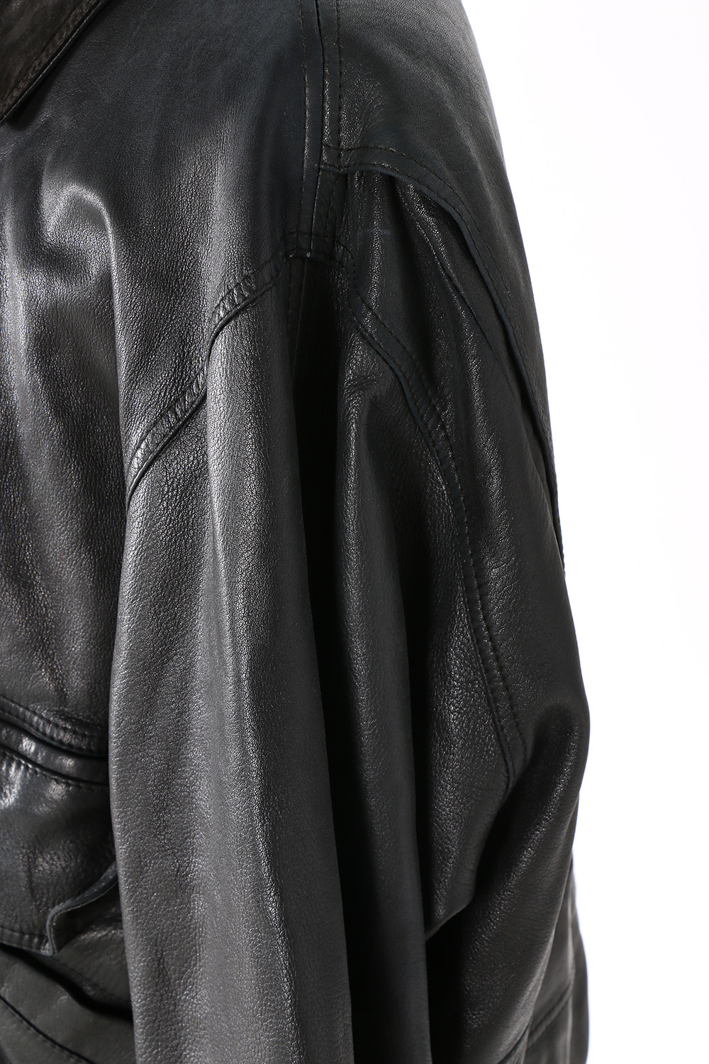 Men's Ferragamo Black Leather Jacket