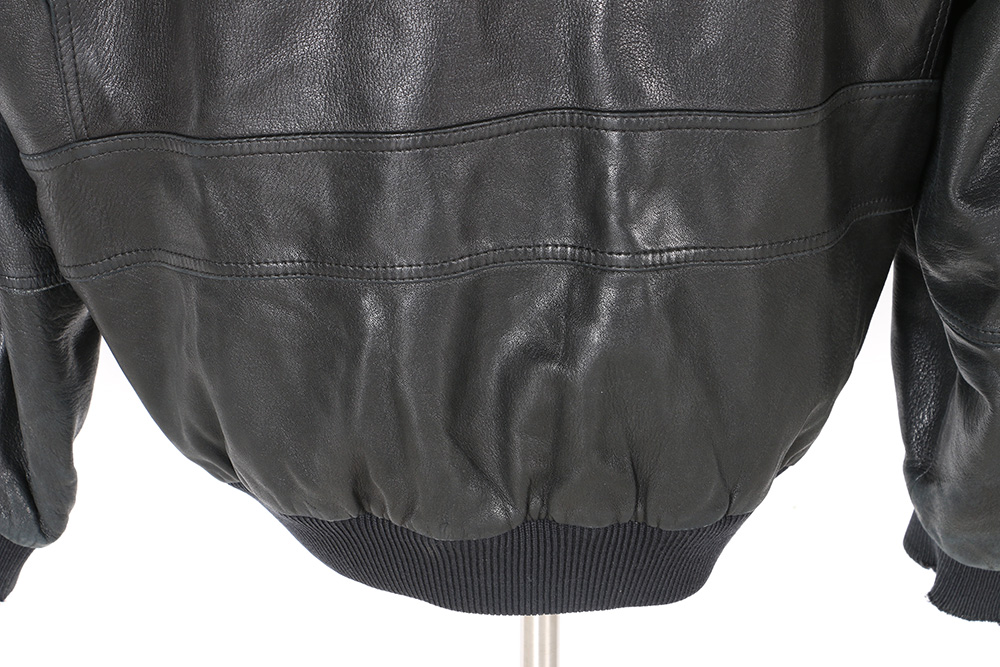 Men's Ferragamo Black Leather Jacket