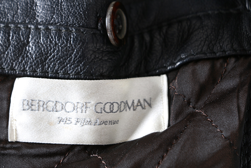 Men's Ferragamo Black Leather Jacket