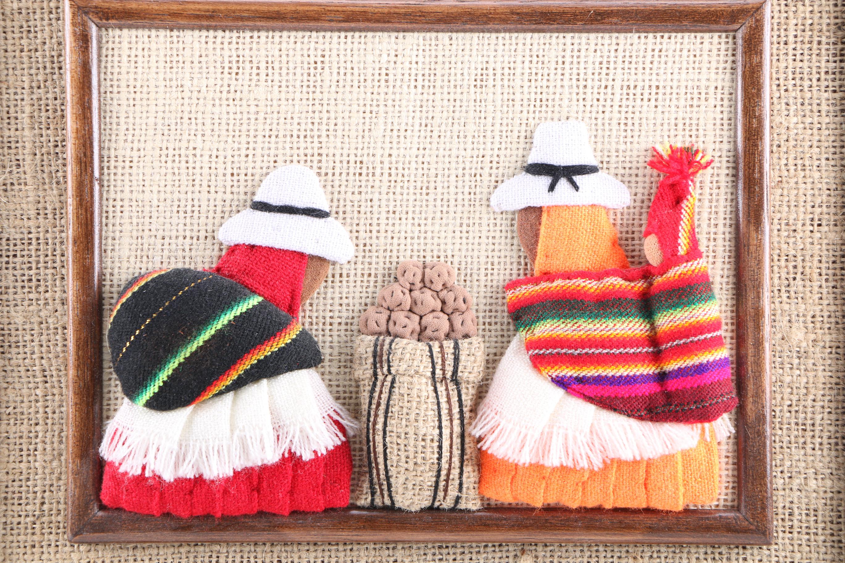 Mixed Media South American Folk Art