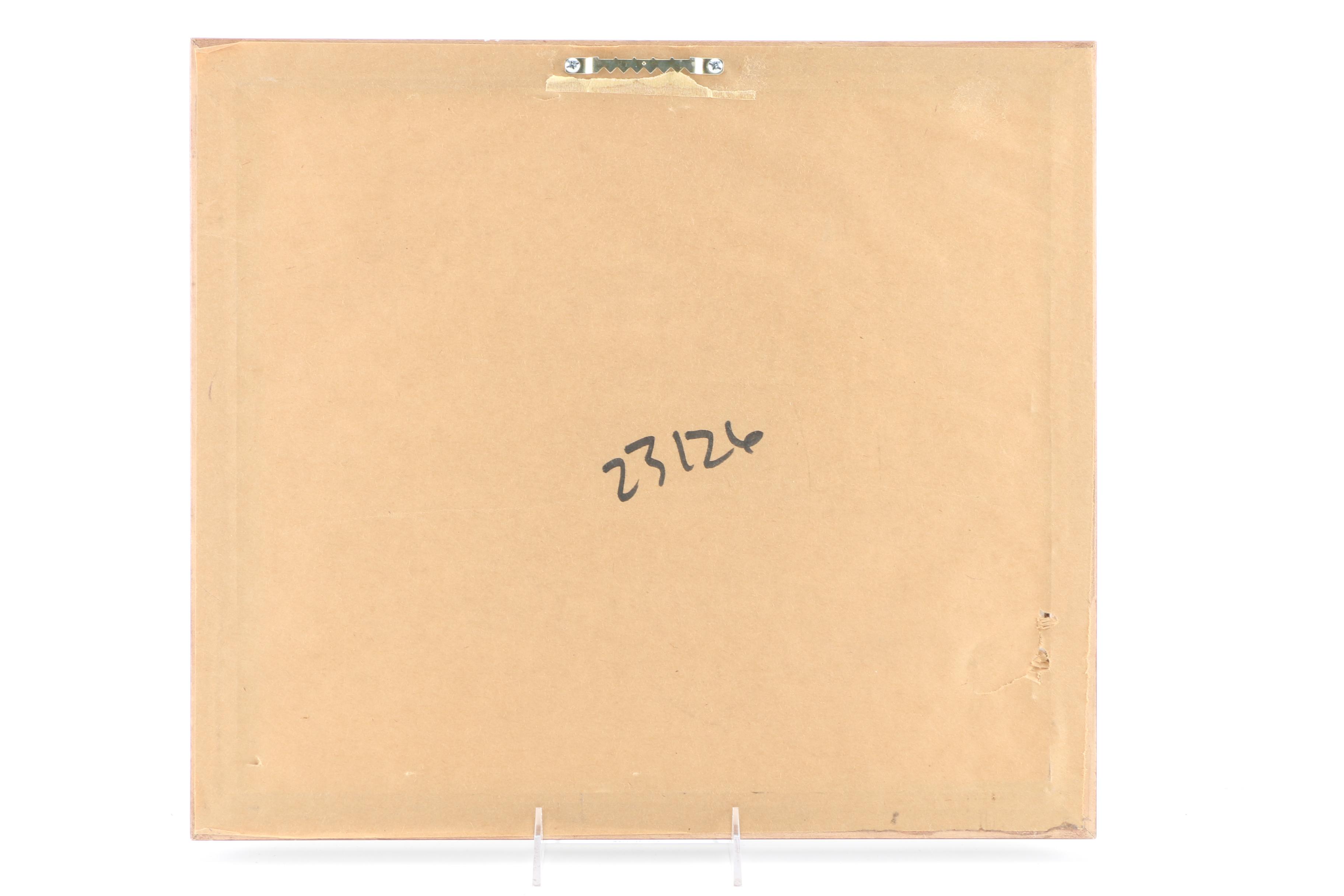 After R. F. Harnett Offset Lithograph "Golfers Teeing Off in Fog"