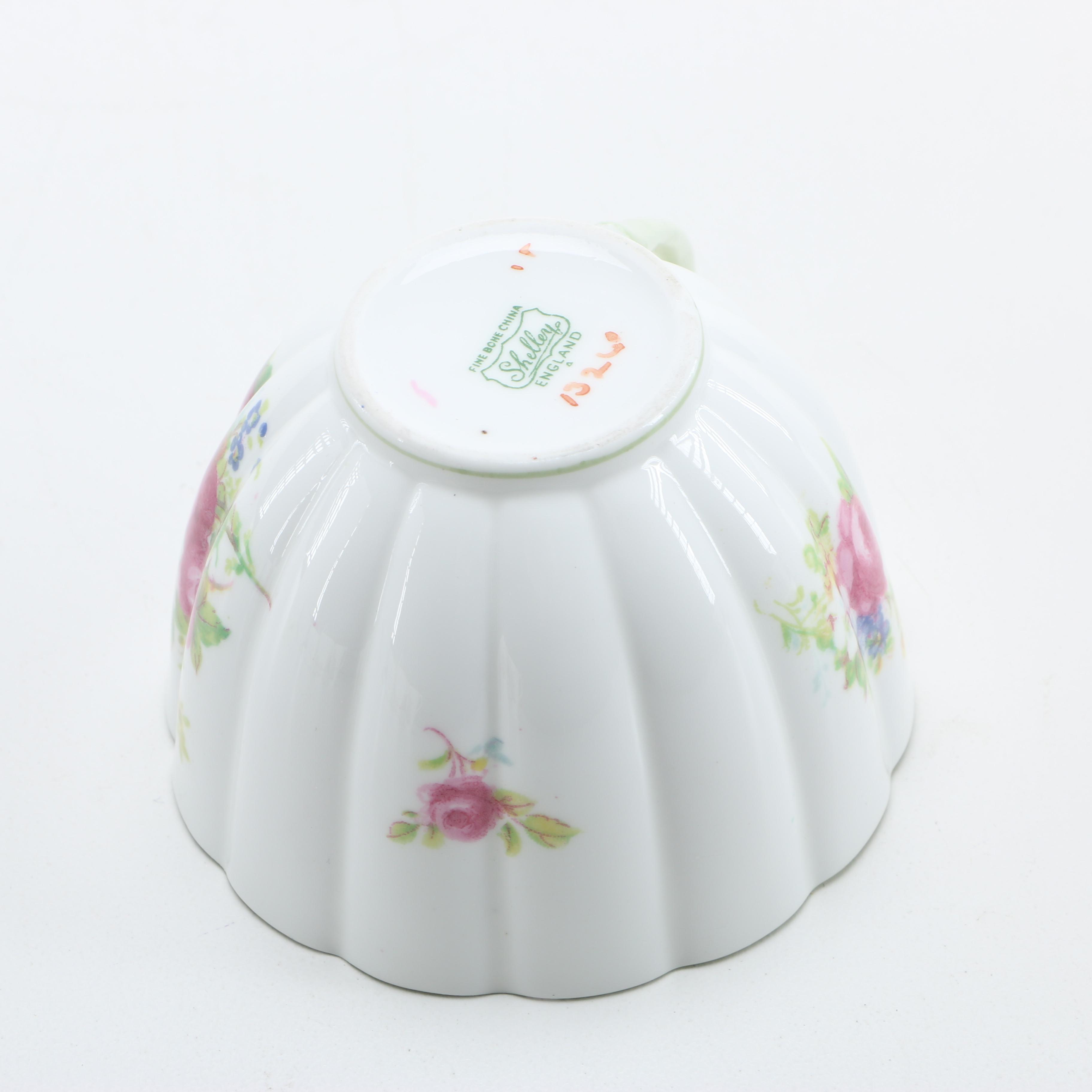 Shelley Fine Bone China Teacups and Saucers