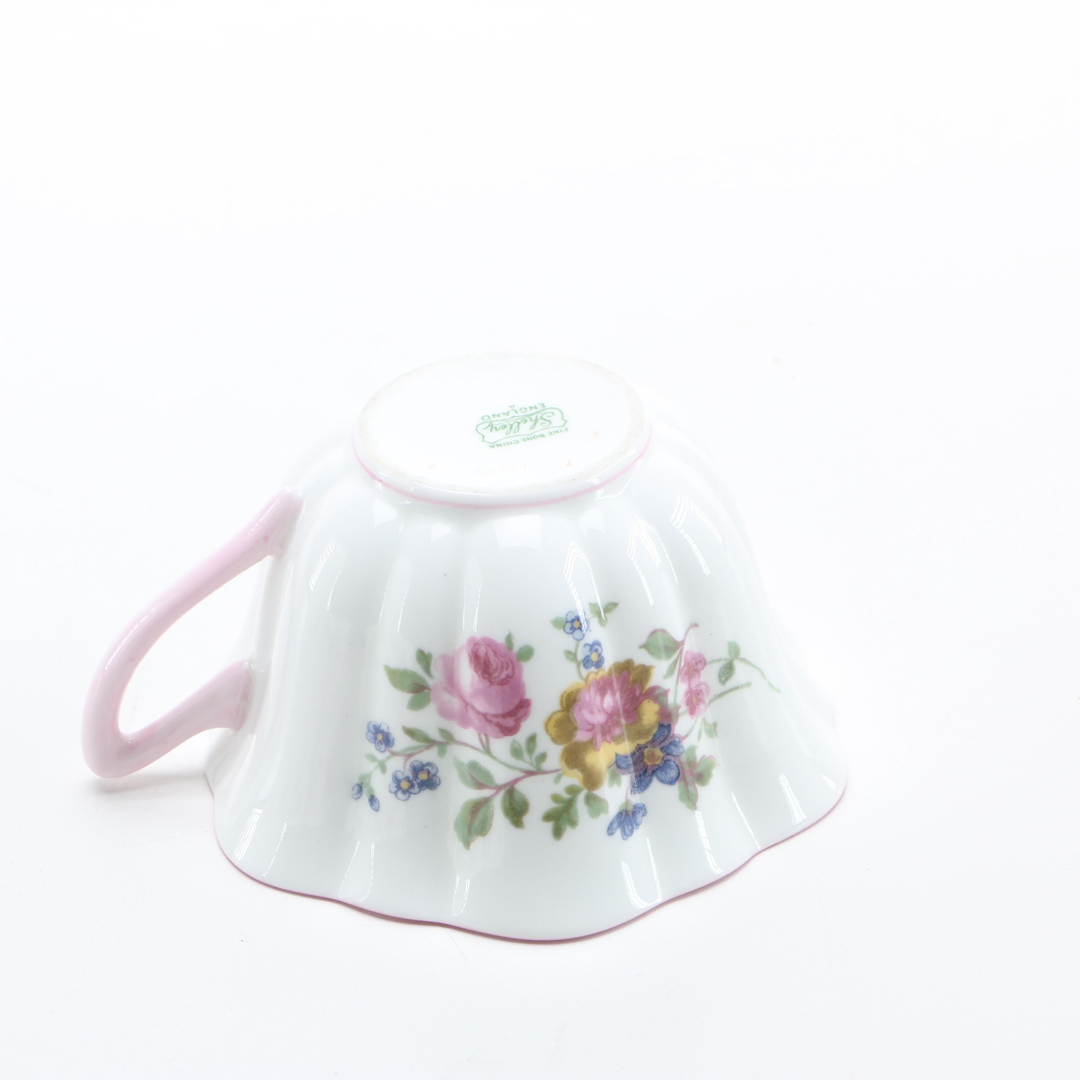 Shelley Fine Bone China Teacups and Saucers