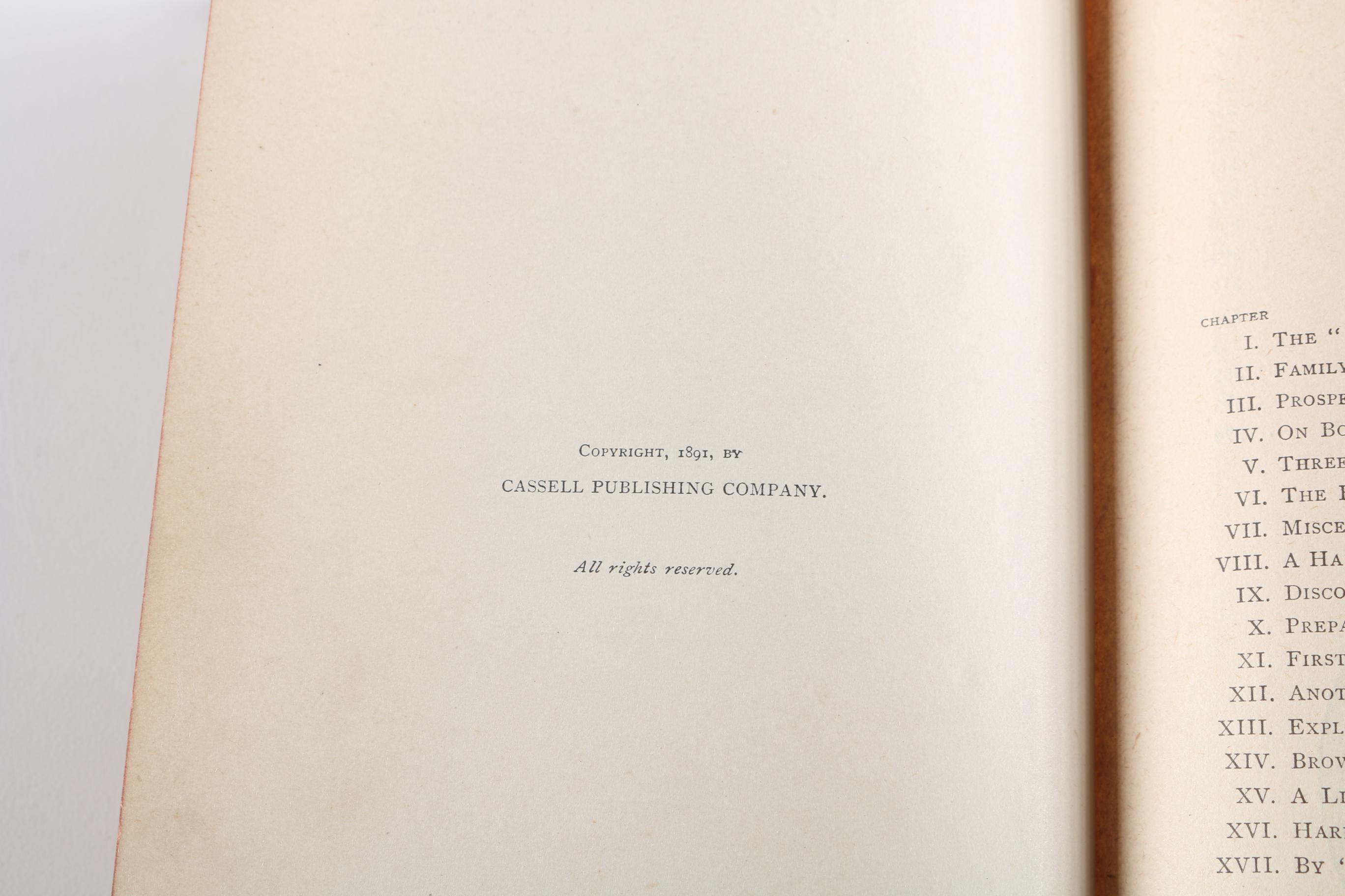 1891 First American Edition of "Mistress Branican" by Jules Verne