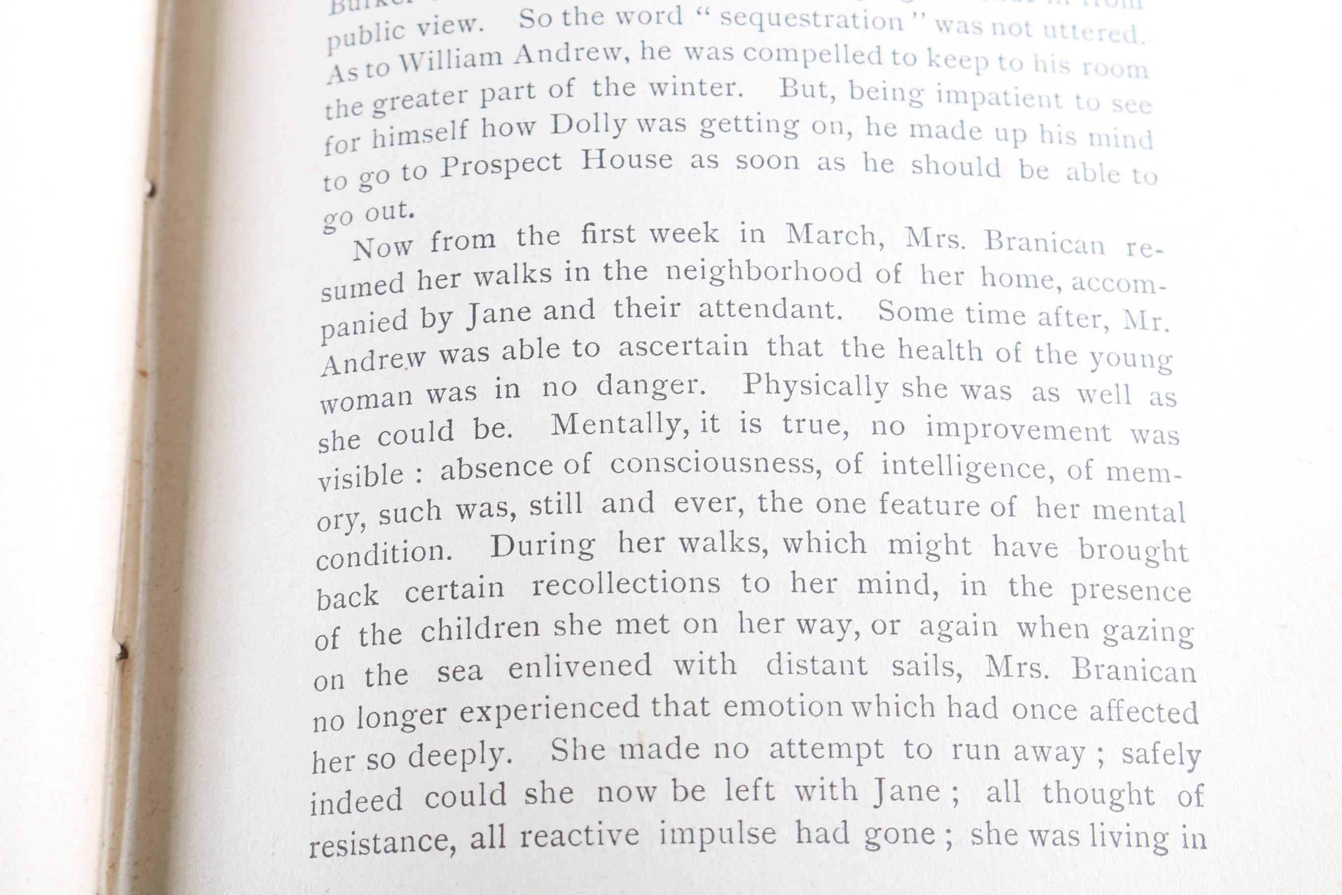 1891 First American Edition of "Mistress Branican" by Jules Verne