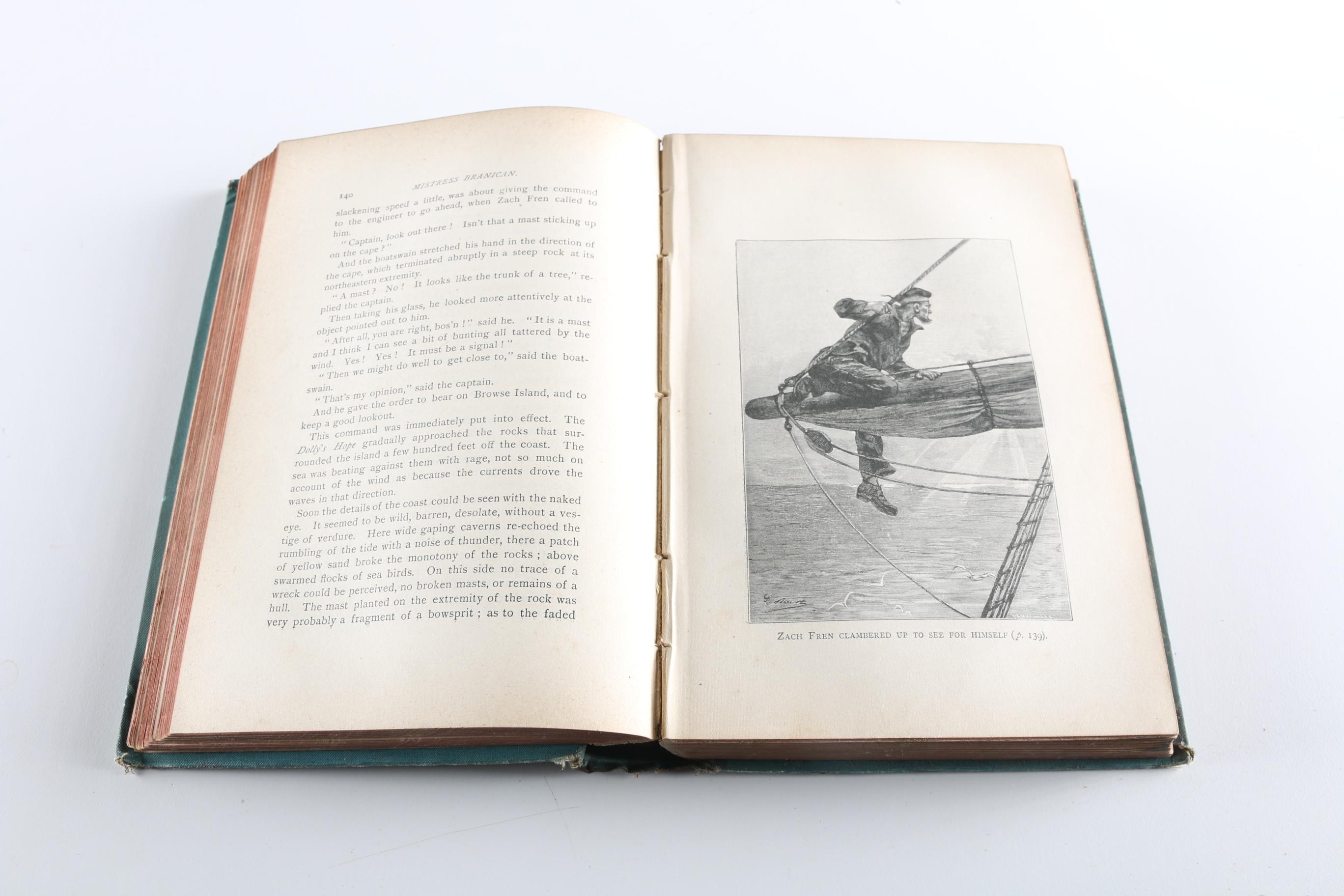 1891 First American Edition of "Mistress Branican" by Jules Verne