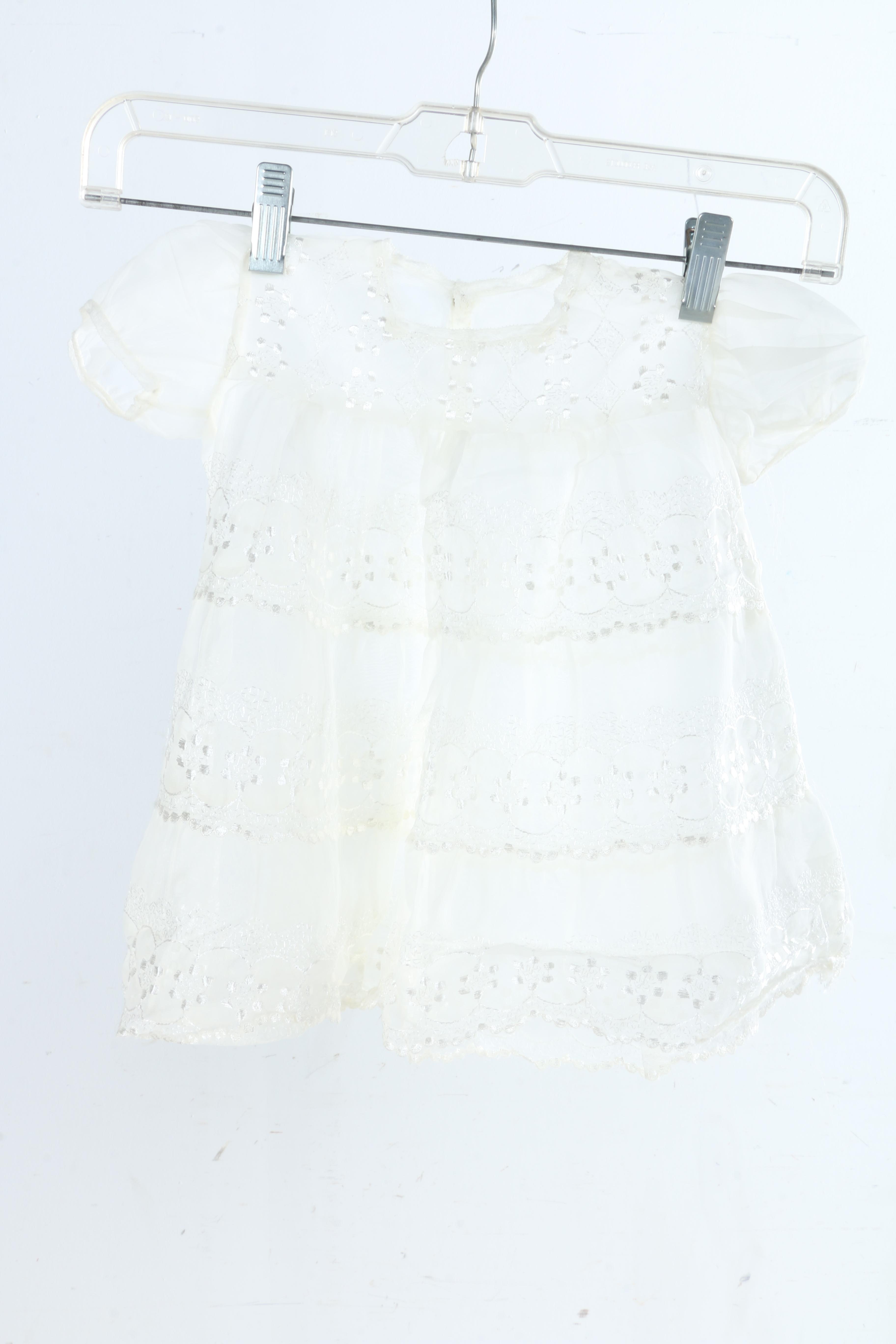 Vintage Handmade Christening Gown And Dress