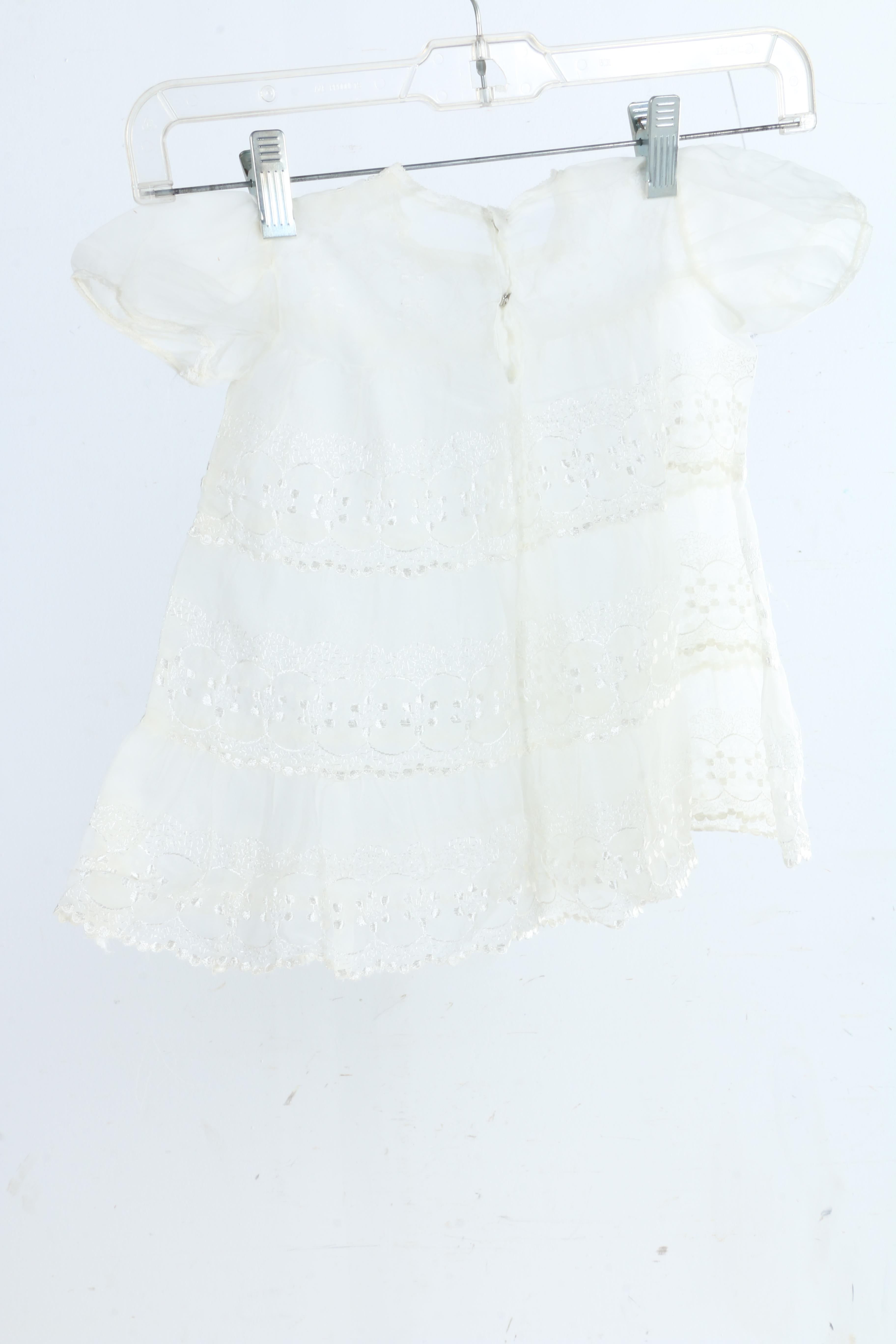 Vintage Handmade Christening Gown And Dress