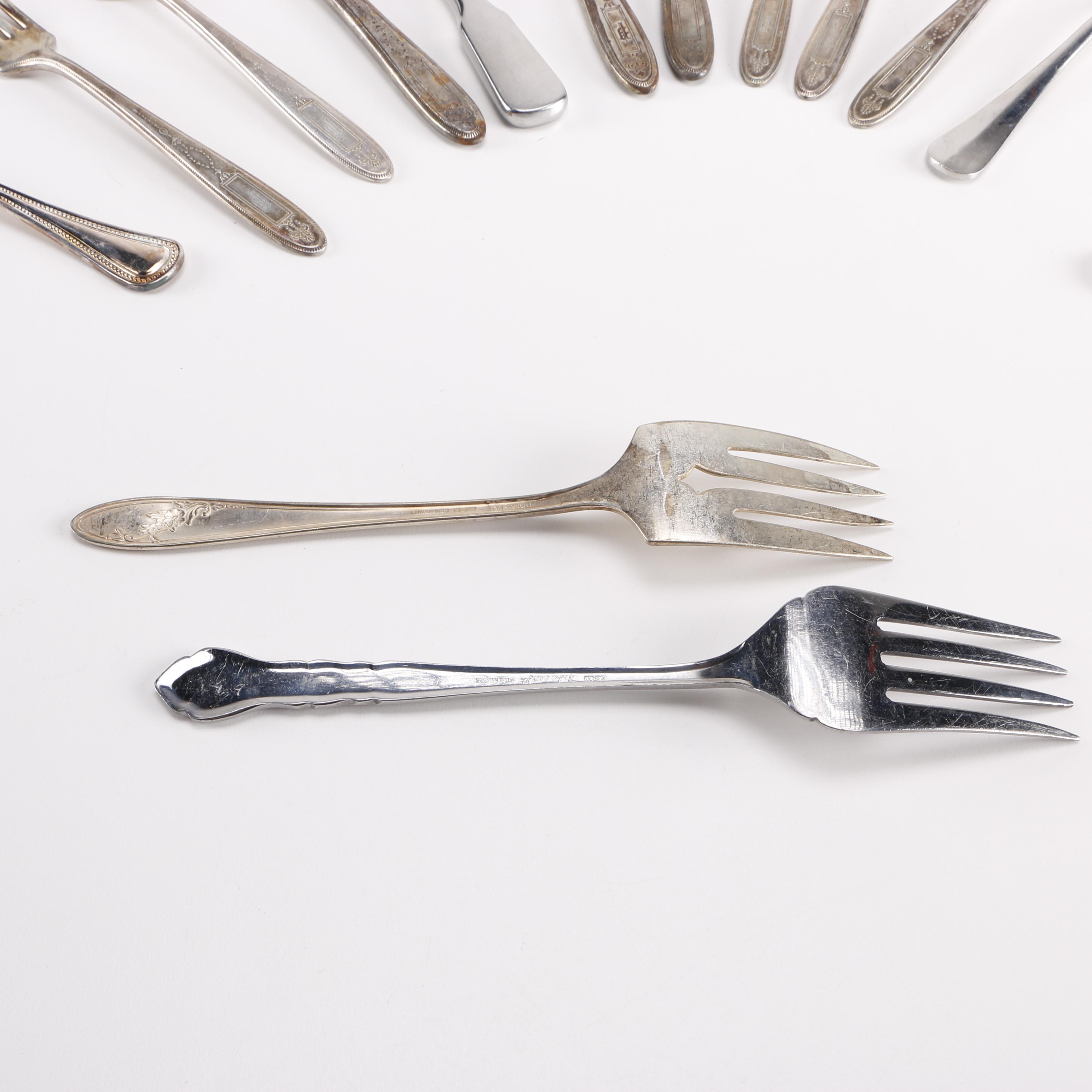 Collection of Silver Plate Flatware