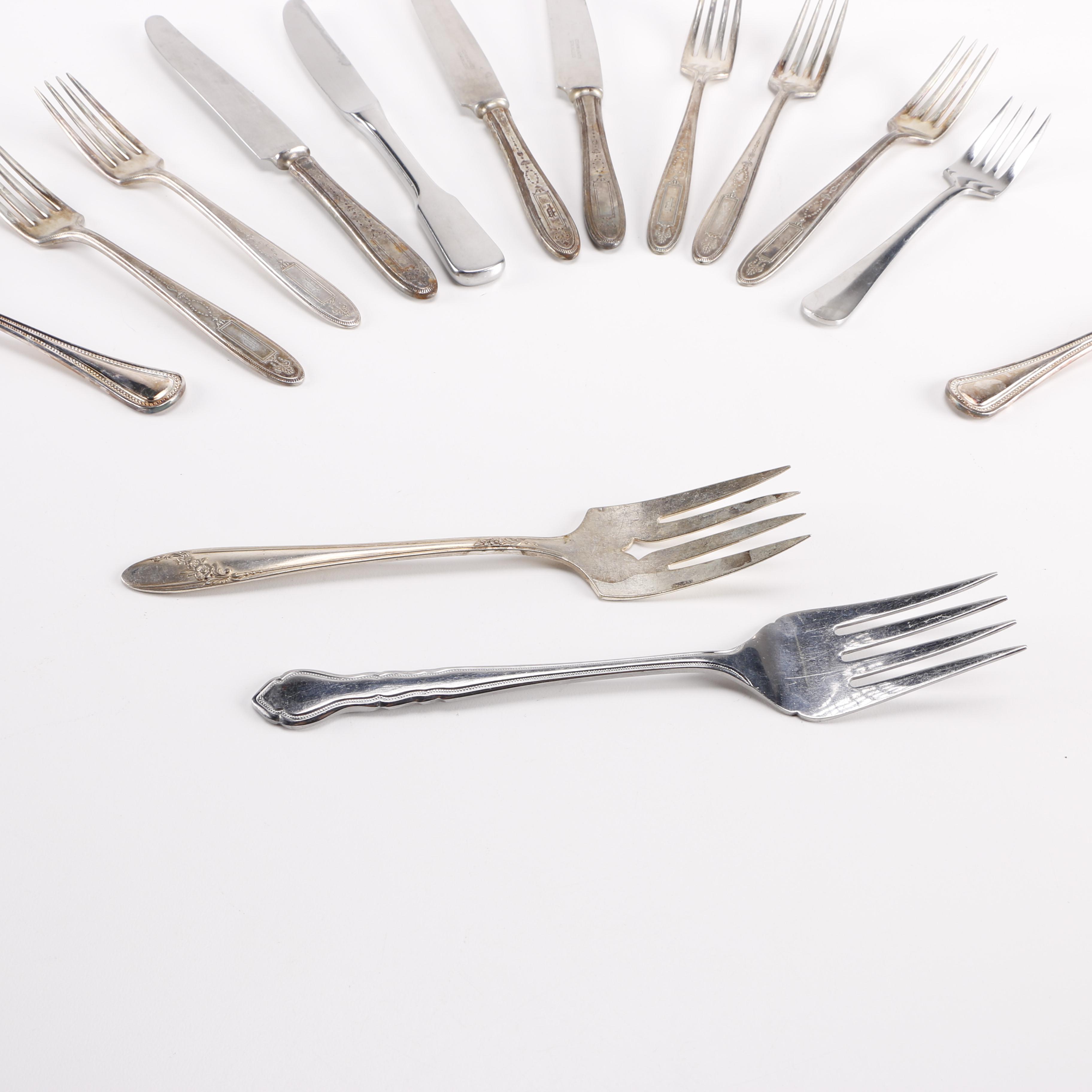 Collection of Silver Plate Flatware