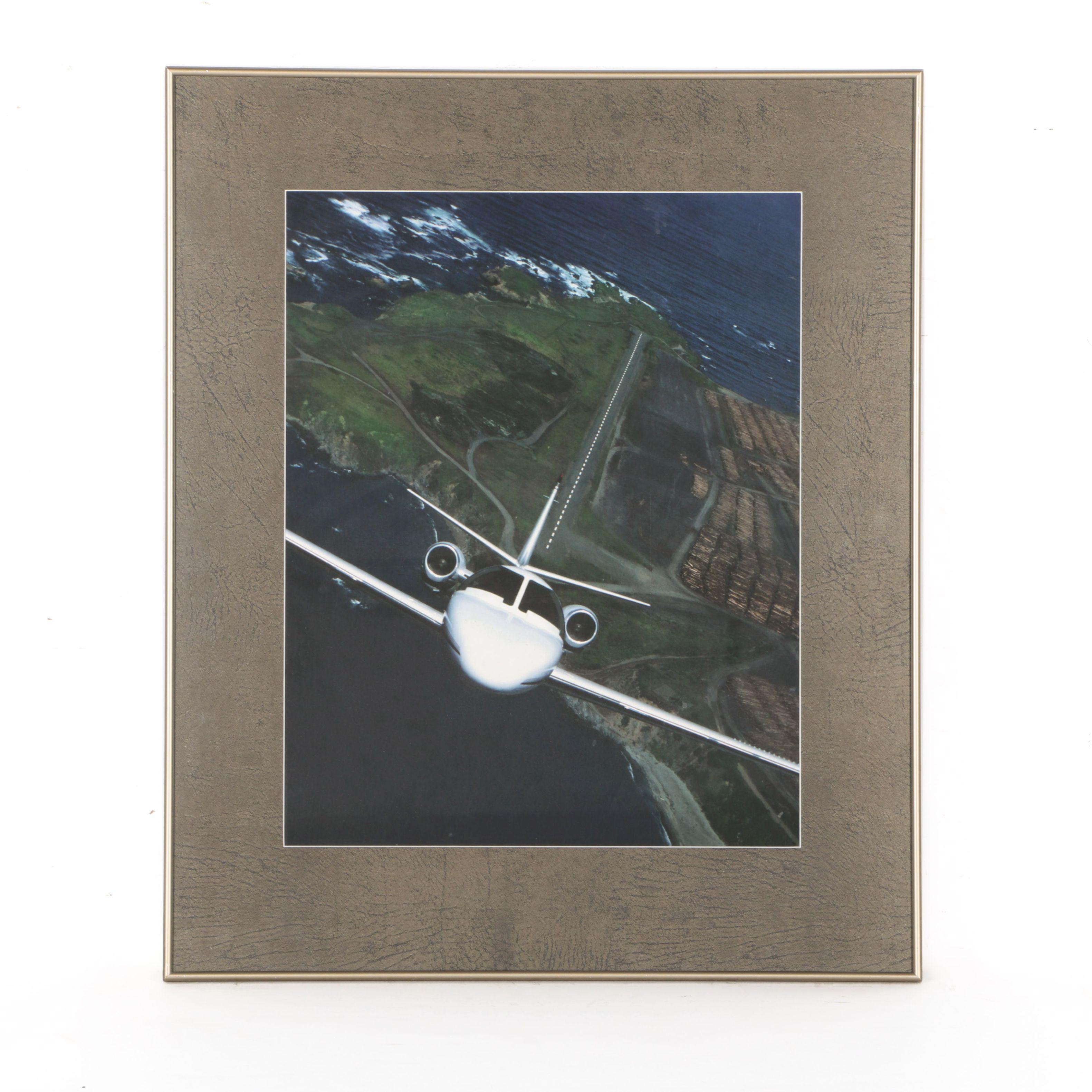 Offset Lithograph Of Plane