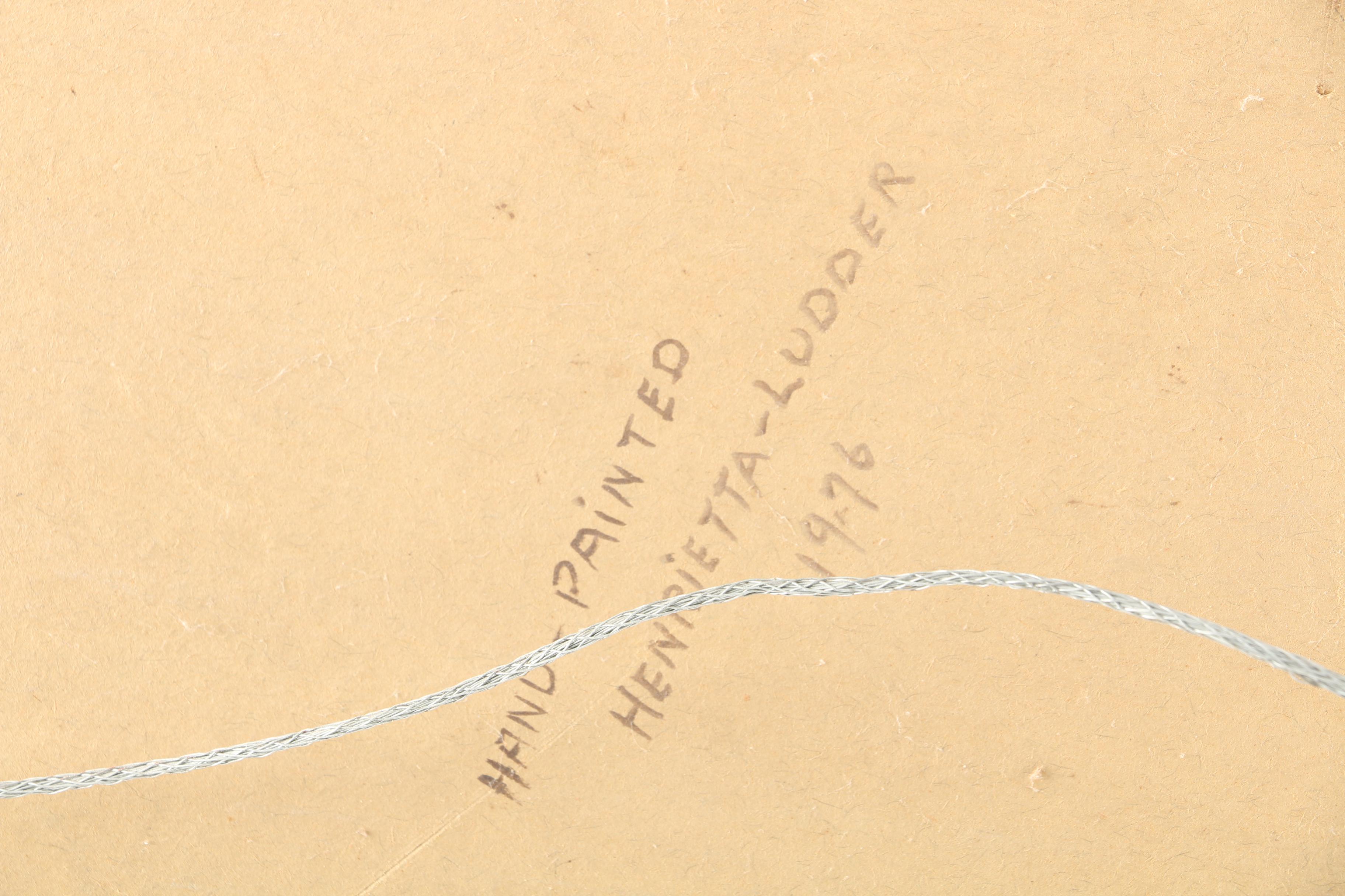 Two Original Folk Art Winter Scenes Signed H. Ludder