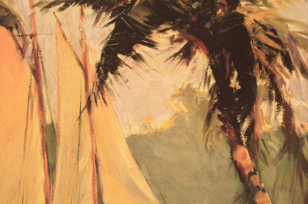 Large Frederick Pawla Offset Lithograph "Sailboat, Santa Barbara"