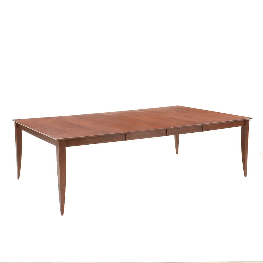 Saloom Furniture Maple Dining Table with Two Leaves