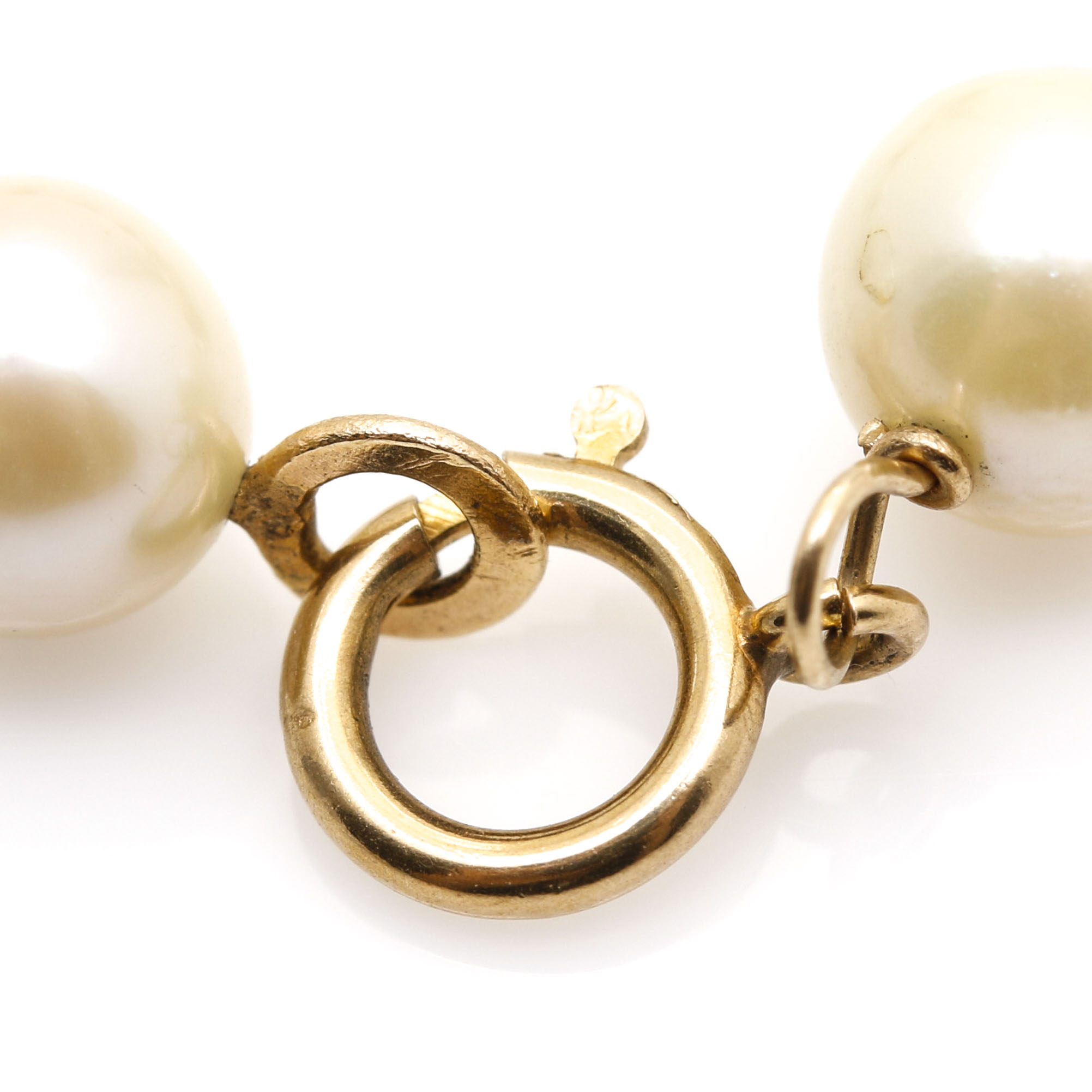 14K Yellow Gold Cultured Pearl Bracelet