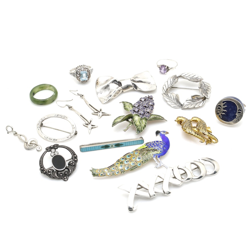 Sterling Silver and Stone Jewelry Including Tiffany & Co.