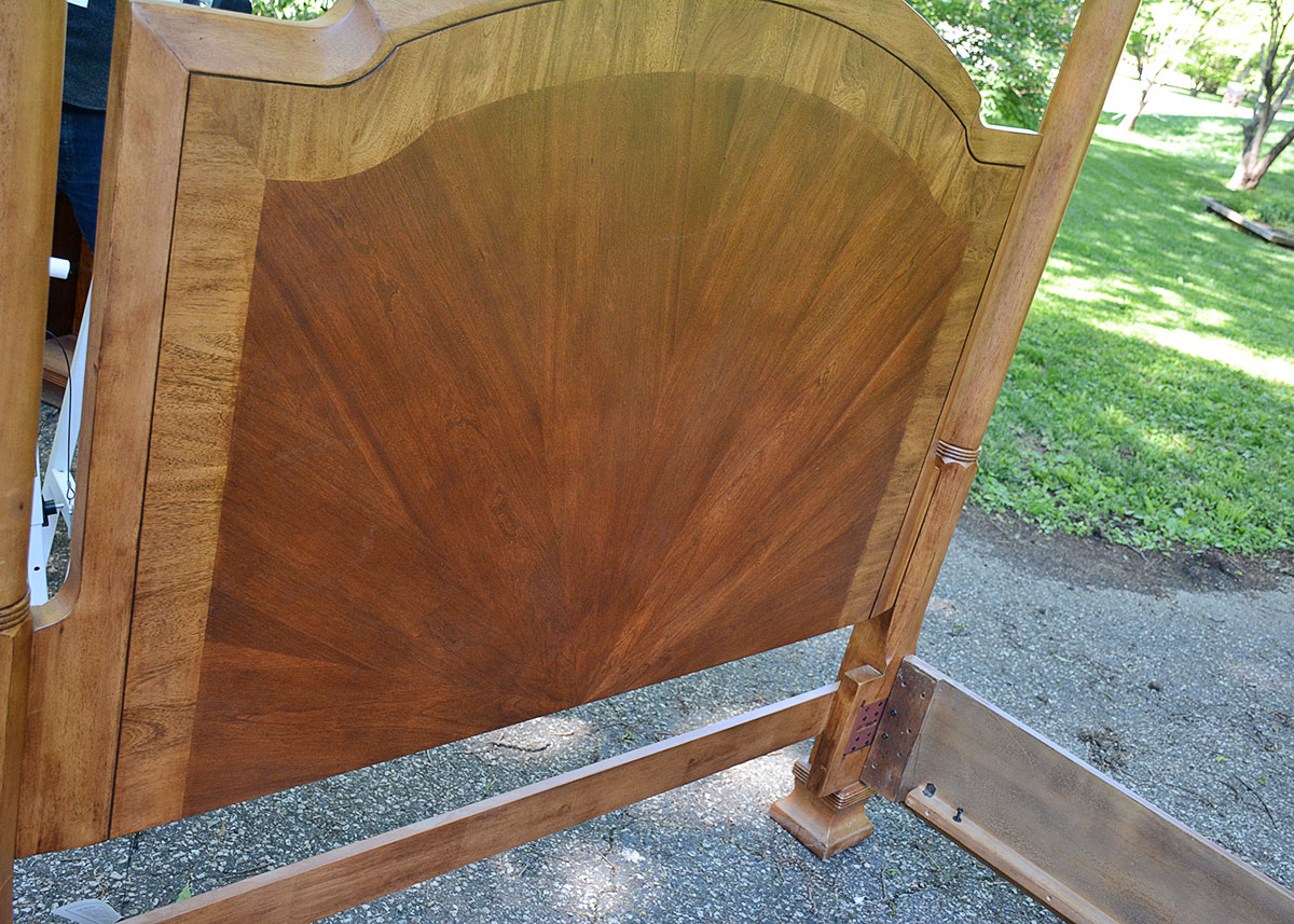 Queen Size Cherry Four Poster Bed Frame by Ashley Furniture