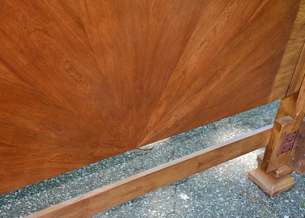 Queen Size Cherry Four Poster Bed Frame by Ashley Furniture