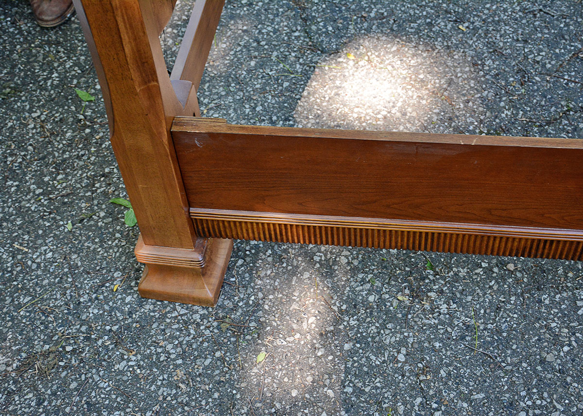 Queen Size Cherry Four Poster Bed Frame by Ashley Furniture