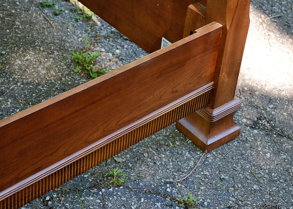 Queen Size Cherry Four Poster Bed Frame by Ashley Furniture