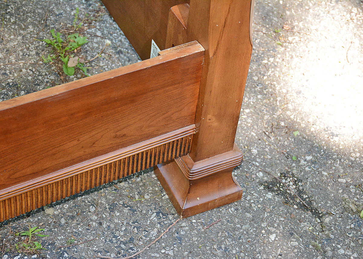 Queen Size Cherry Four Poster Bed Frame by Ashley Furniture