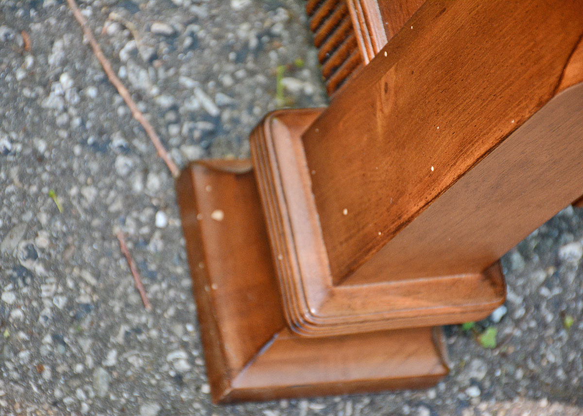 Queen Size Cherry Four Poster Bed Frame by Ashley Furniture