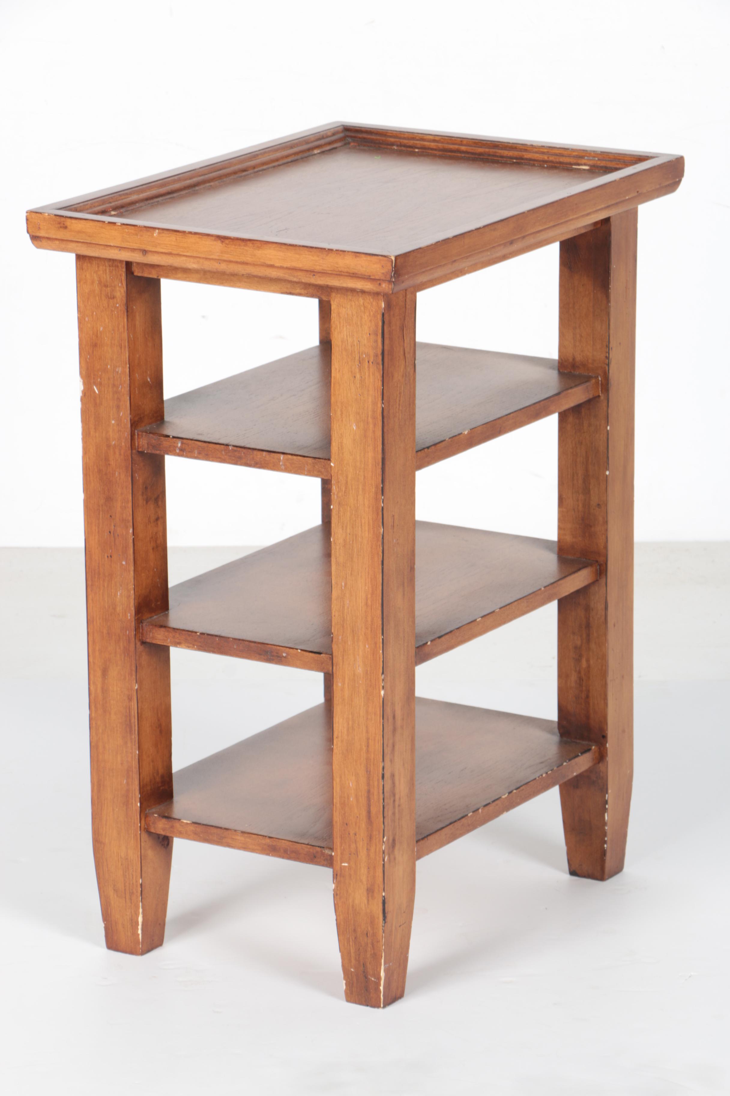Contemporary Four-Tier Side Table