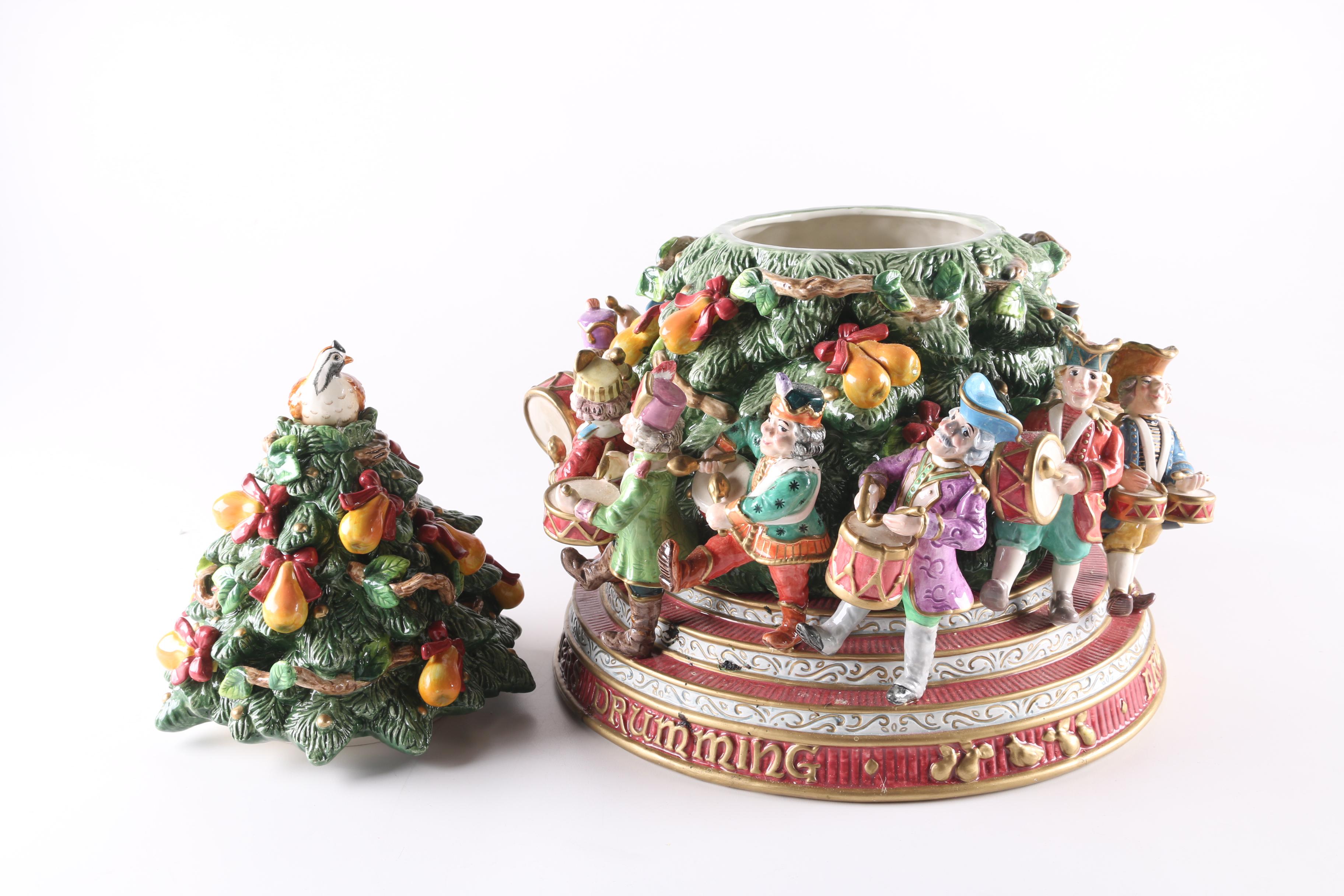 Fitz and Floyd "Twelve Days of Christmas" Cookie Jar