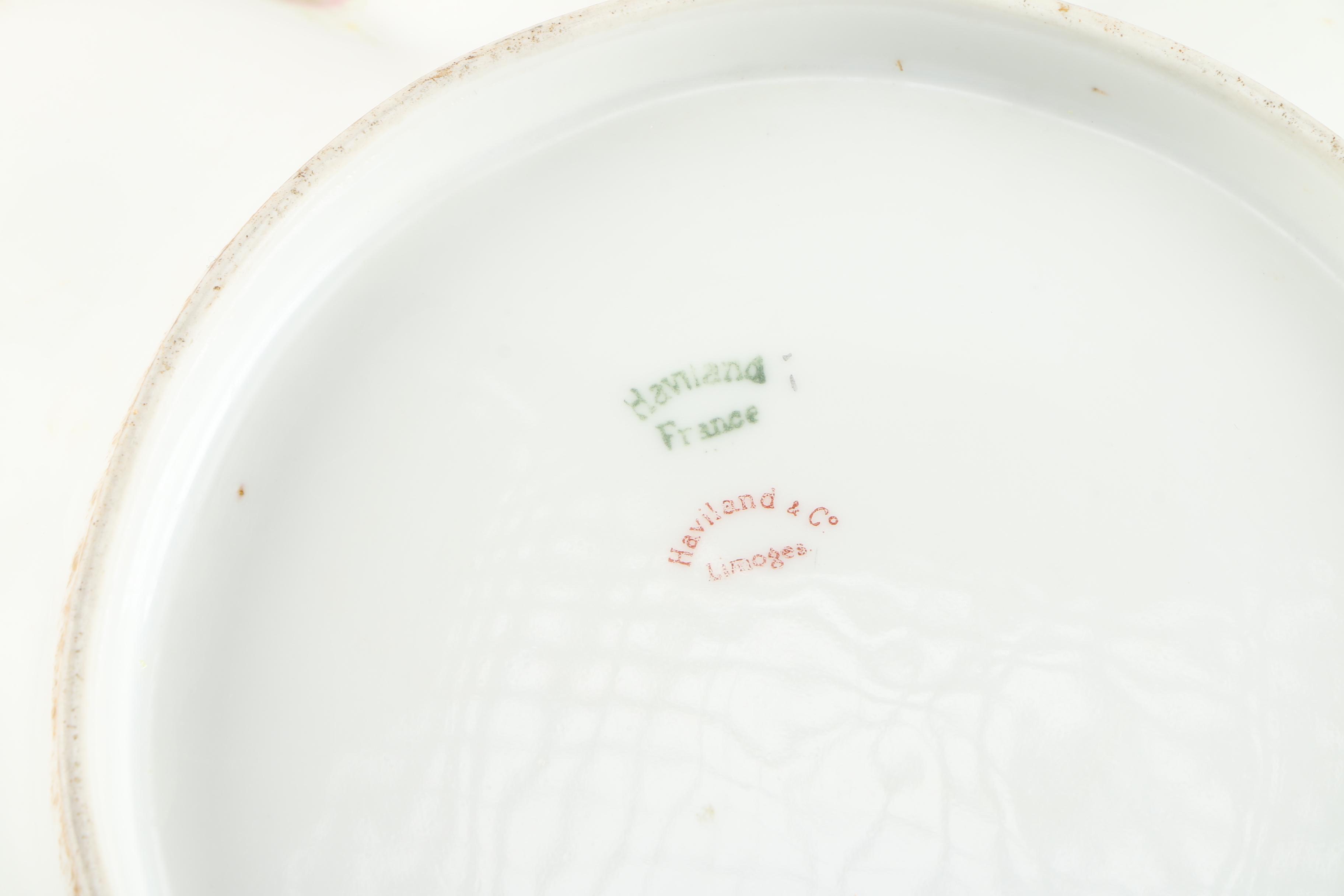 Collection of Three Limoges Tableware Pieces