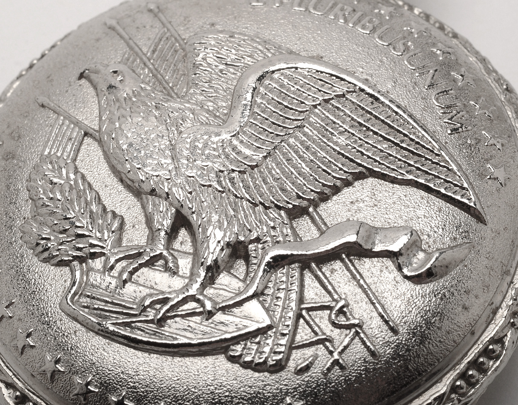 American Historic Society Pocket Watch With 1889 Morgan Dollar