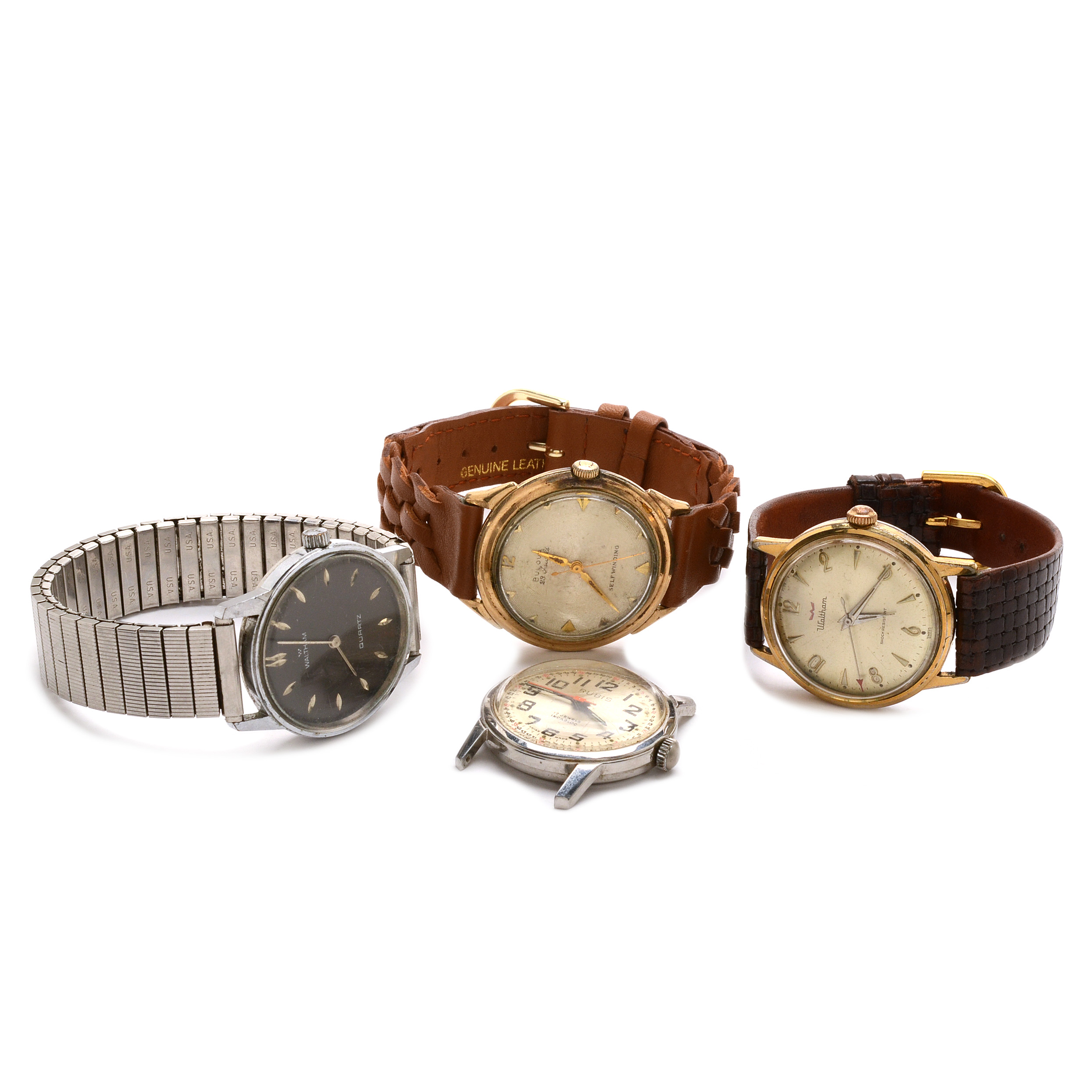 Vintage Waltham, Bulova, and Rubis Watches