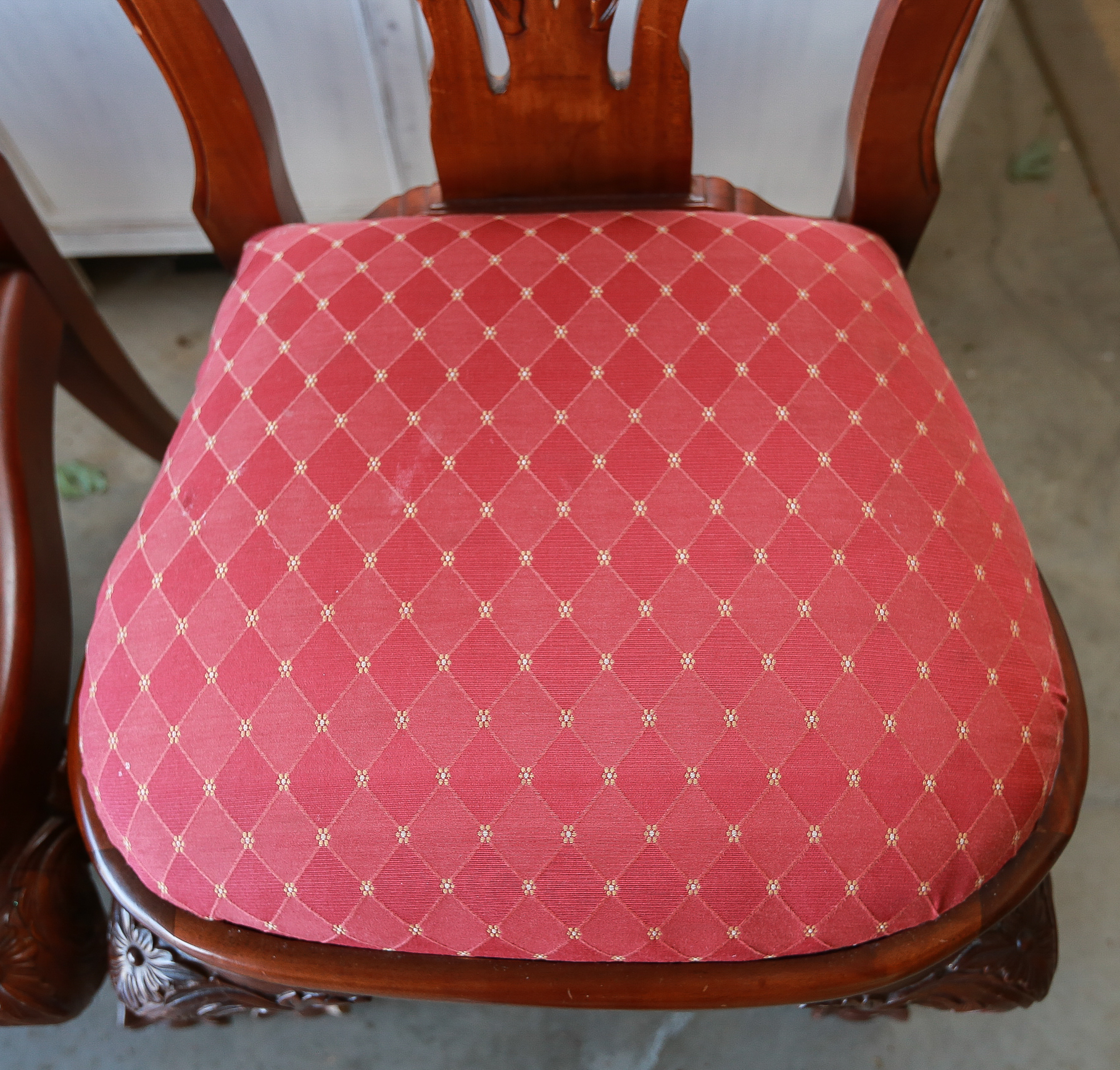 Set Of Six Chippendale Style Dining Chairs