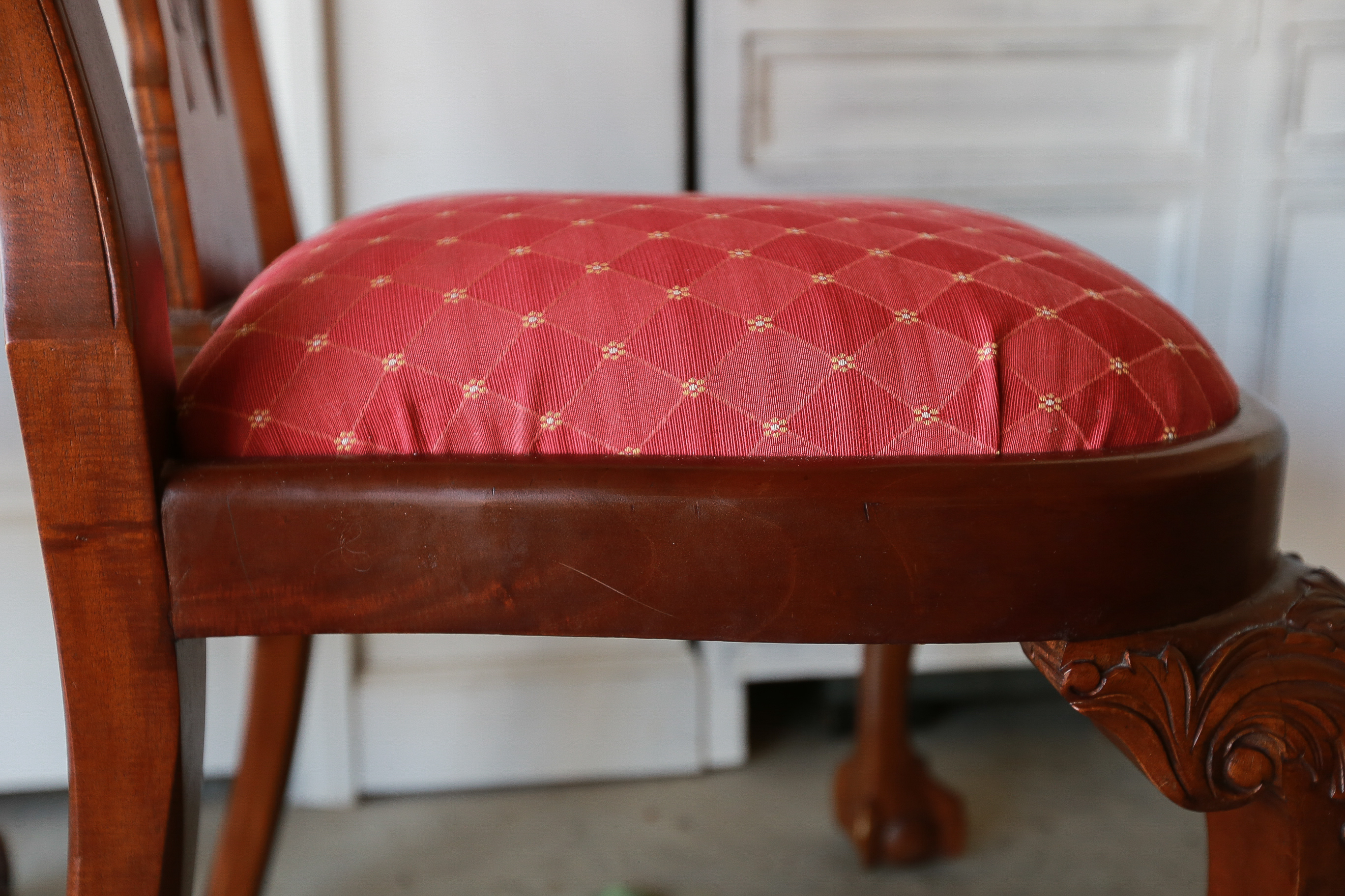 Set Of Six Chippendale Style Dining Chairs