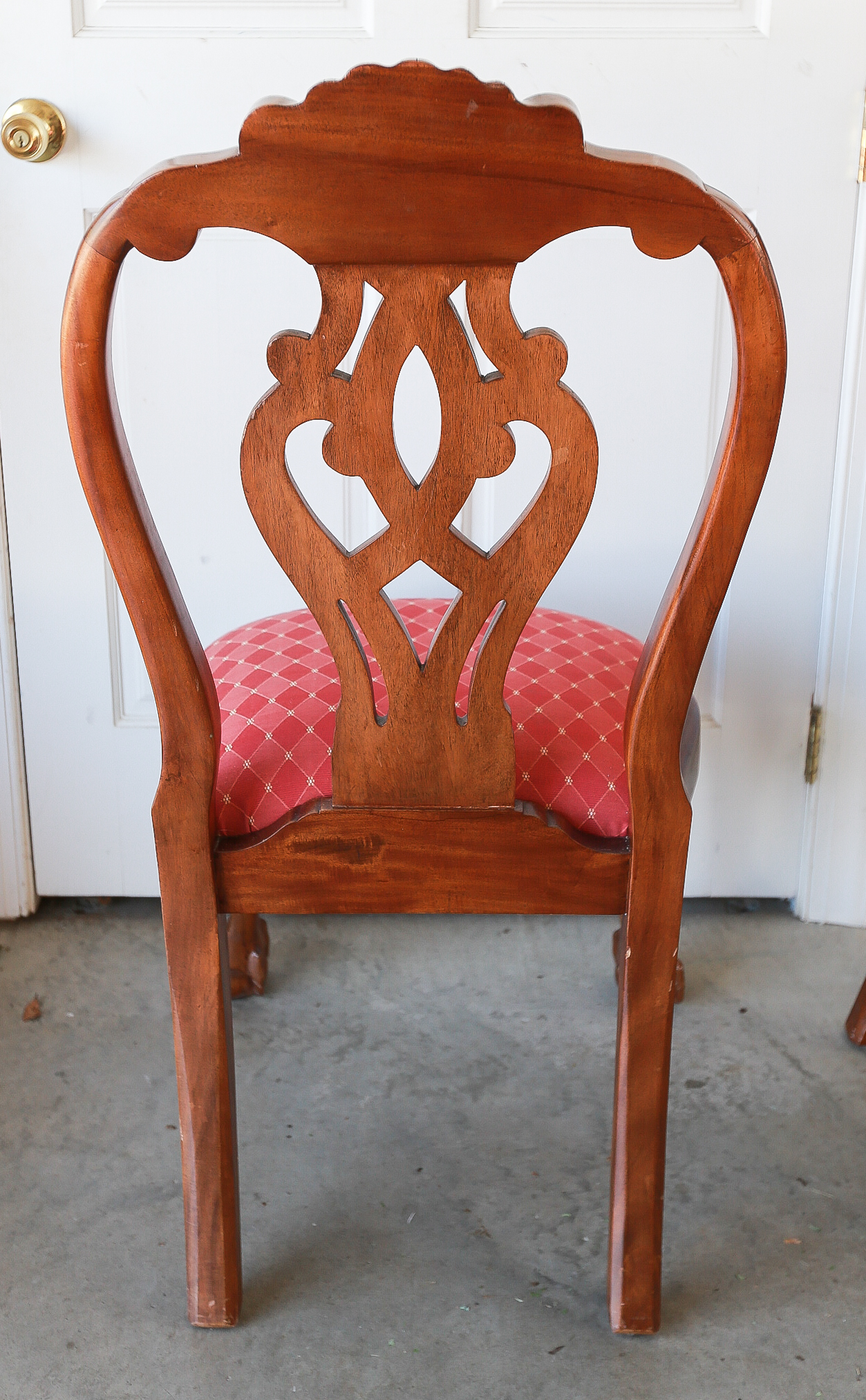Set Of Six Chippendale Style Dining Chairs