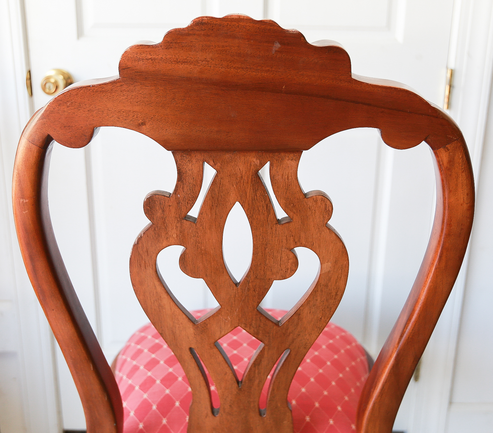Set Of Six Chippendale Style Dining Chairs