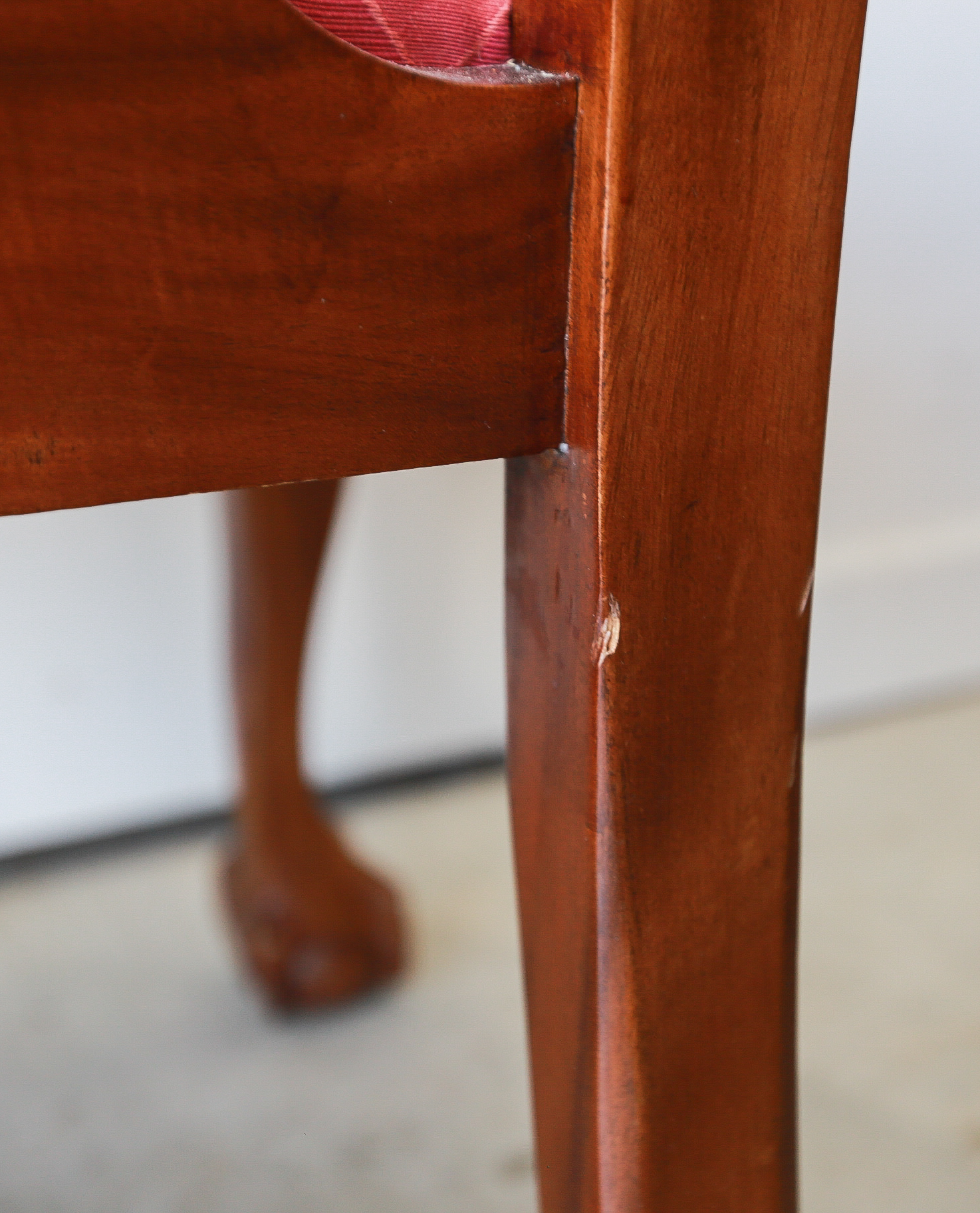 Set Of Six Chippendale Style Dining Chairs