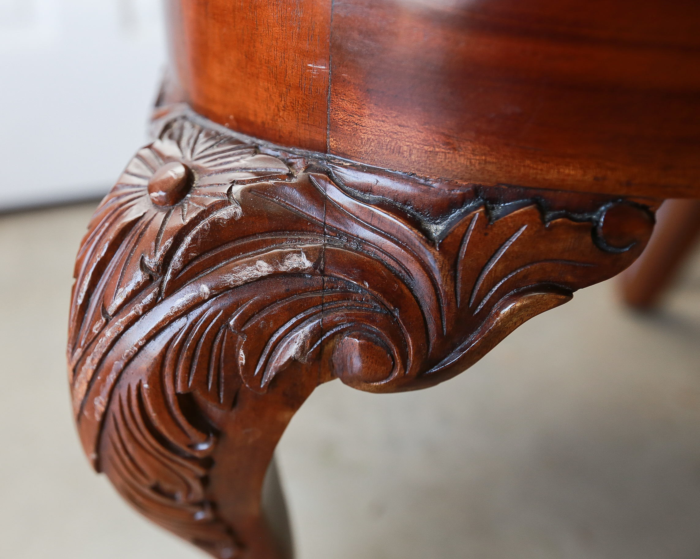 Set Of Six Chippendale Style Dining Chairs