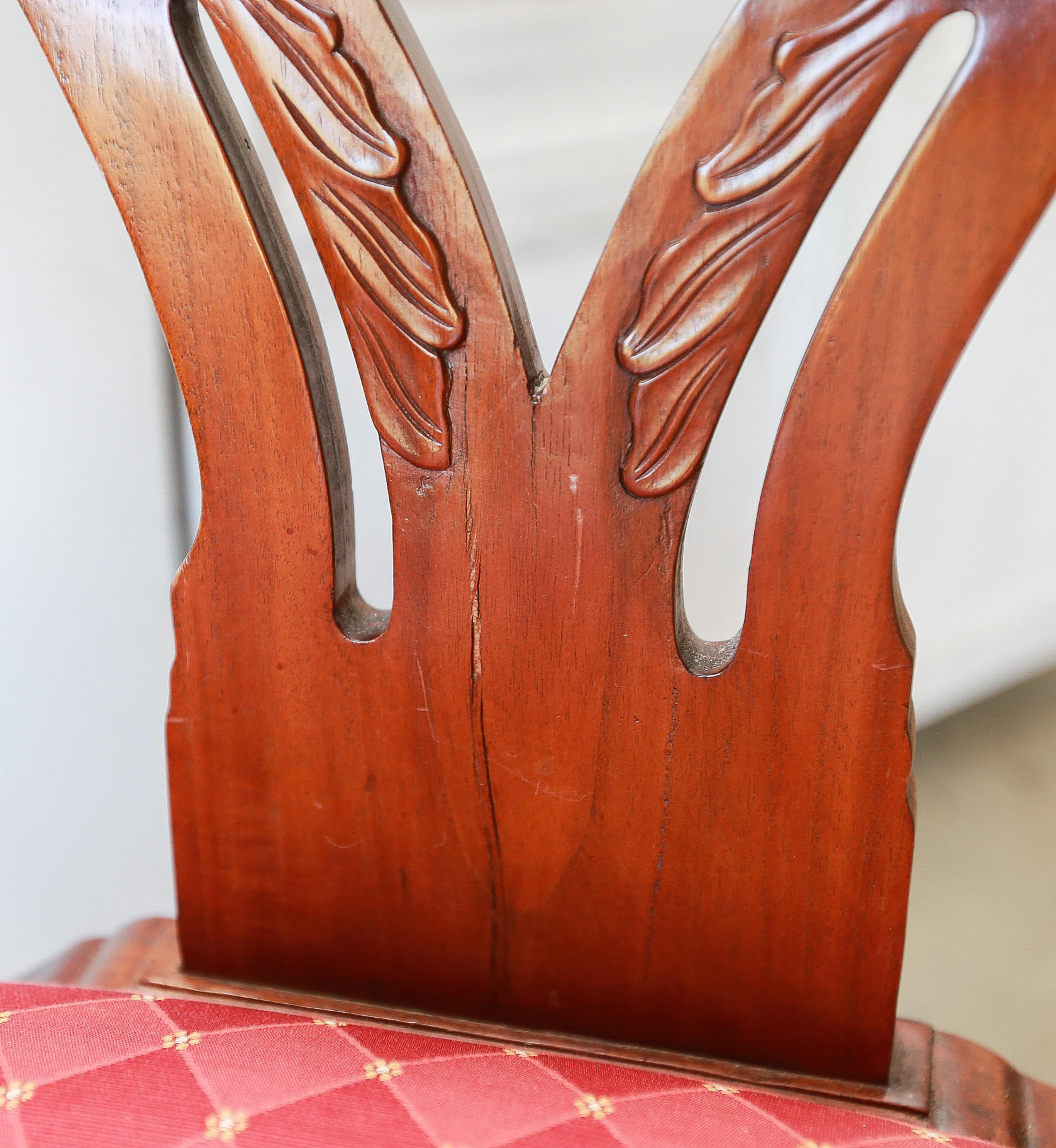 Set Of Six Chippendale Style Dining Chairs