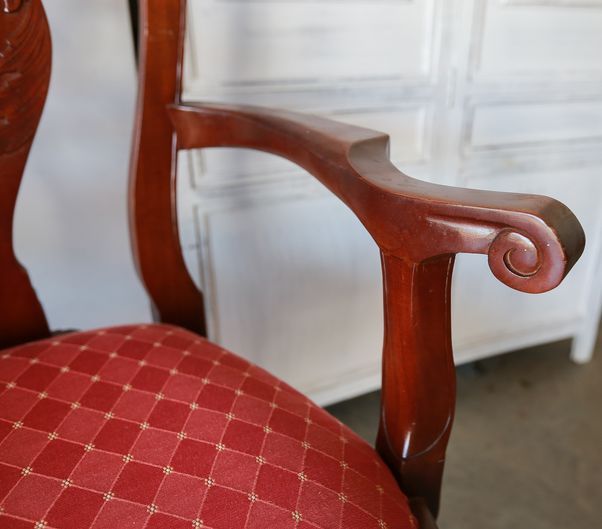 Set Of Six Chippendale Style Dining Chairs