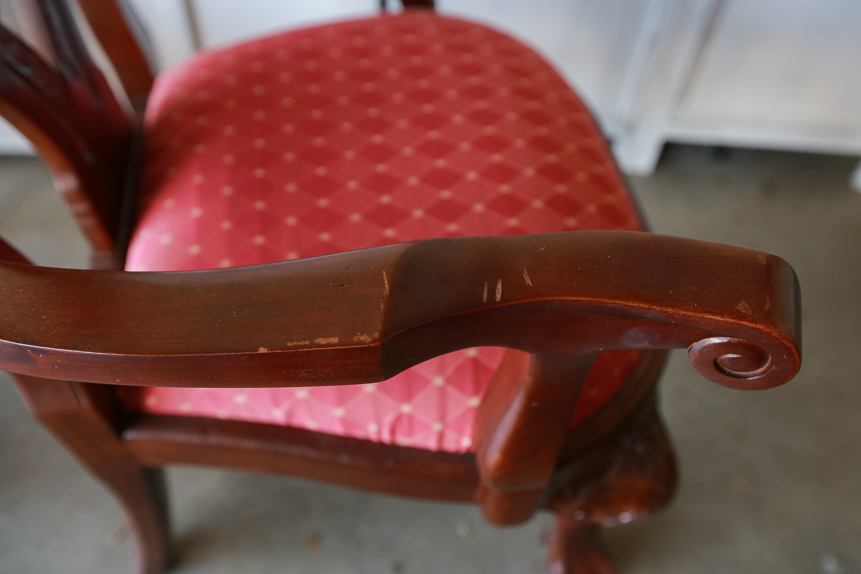 Set Of Six Chippendale Style Dining Chairs