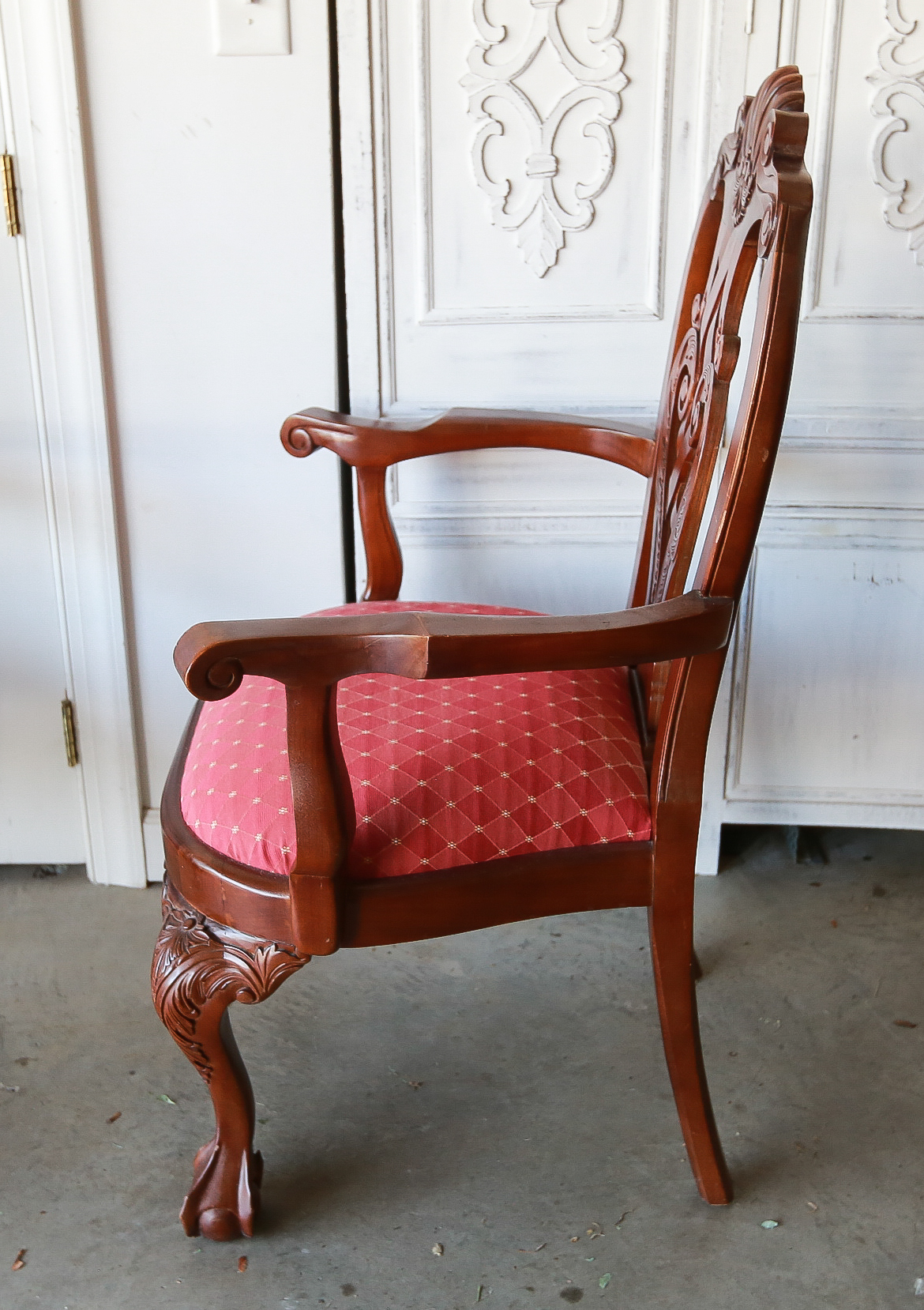Set Of Six Chippendale Style Dining Chairs