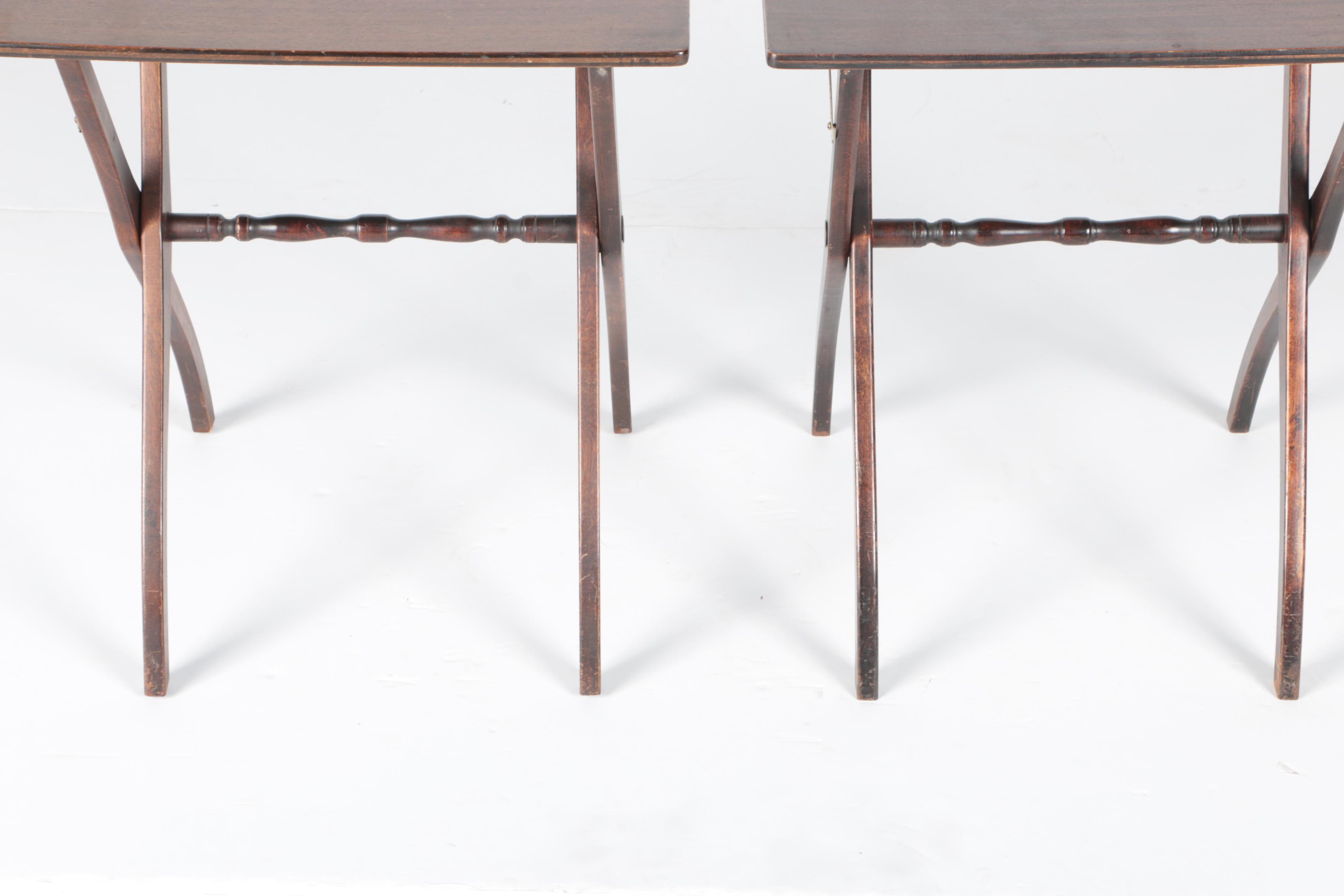 Vintage Collapsible TV Tray Tables by R.R.Scheibe