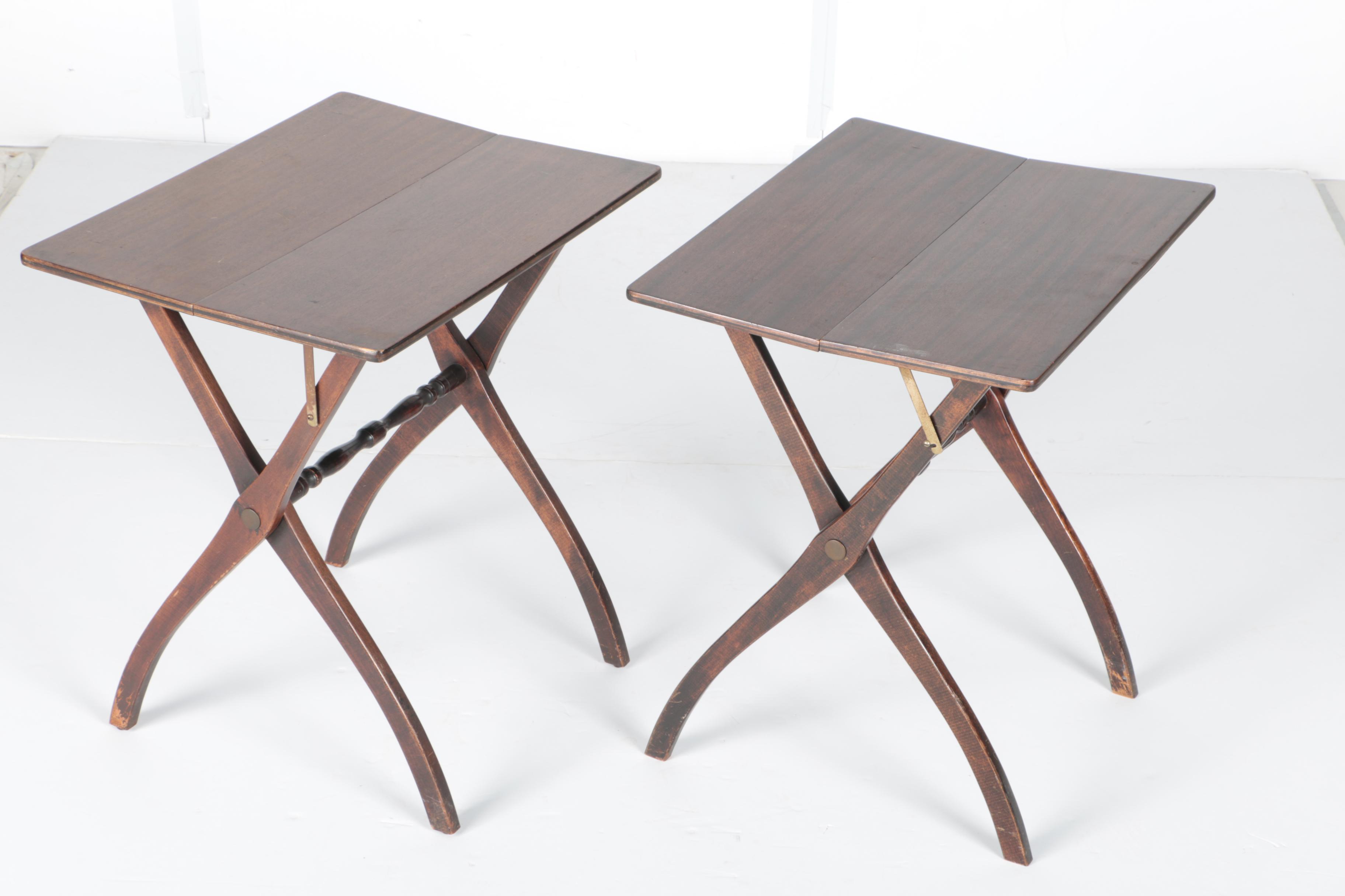Vintage Collapsible TV Tray Tables by R.R.Scheibe
