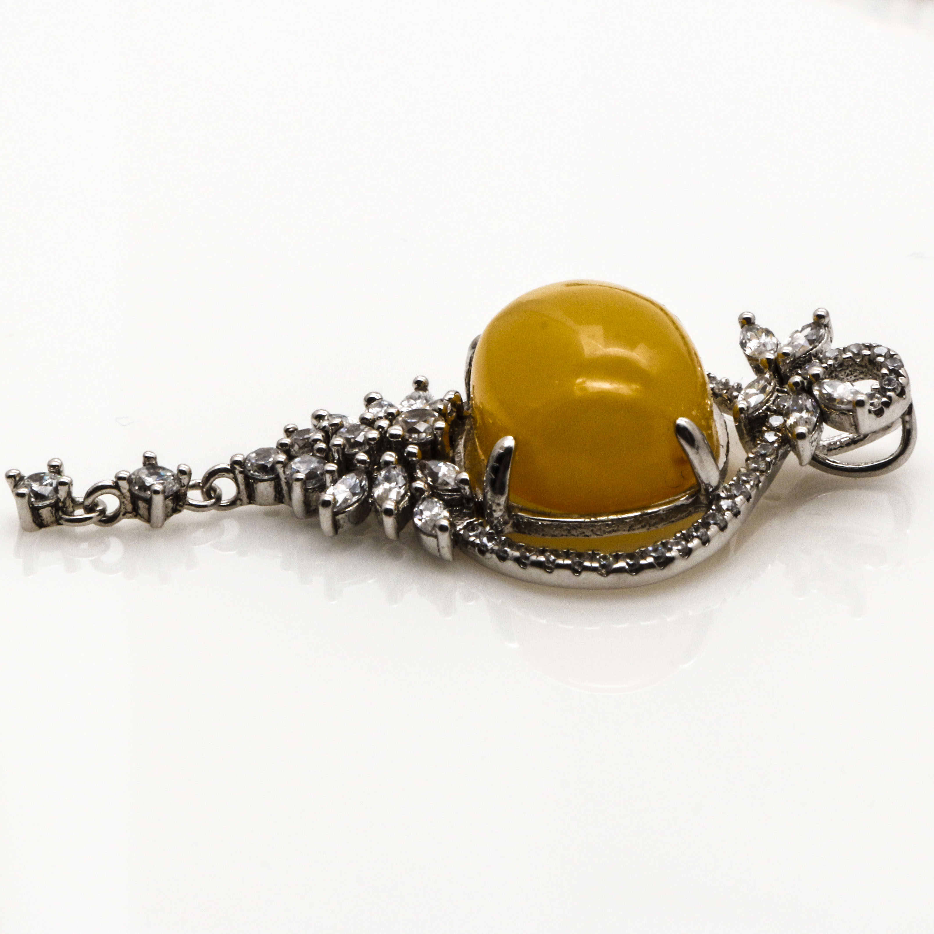 Sterling Silver Amber and Glass Jewelry