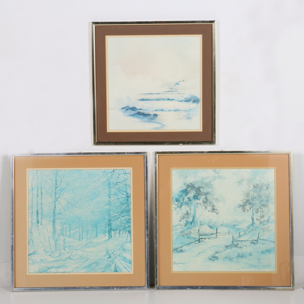 Framed Landscape Offset Lithographs