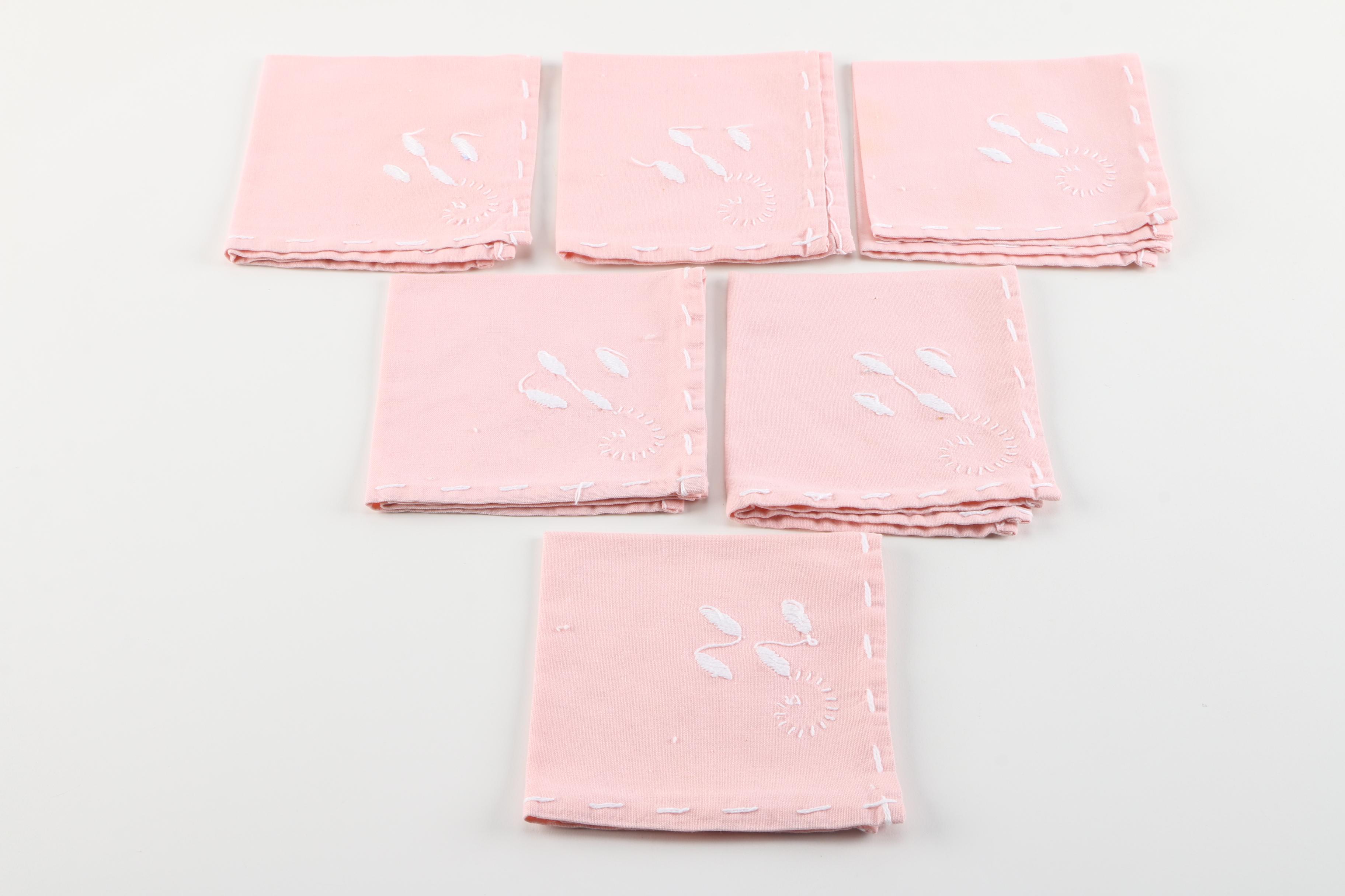 Table Linens With Decorative Needlework