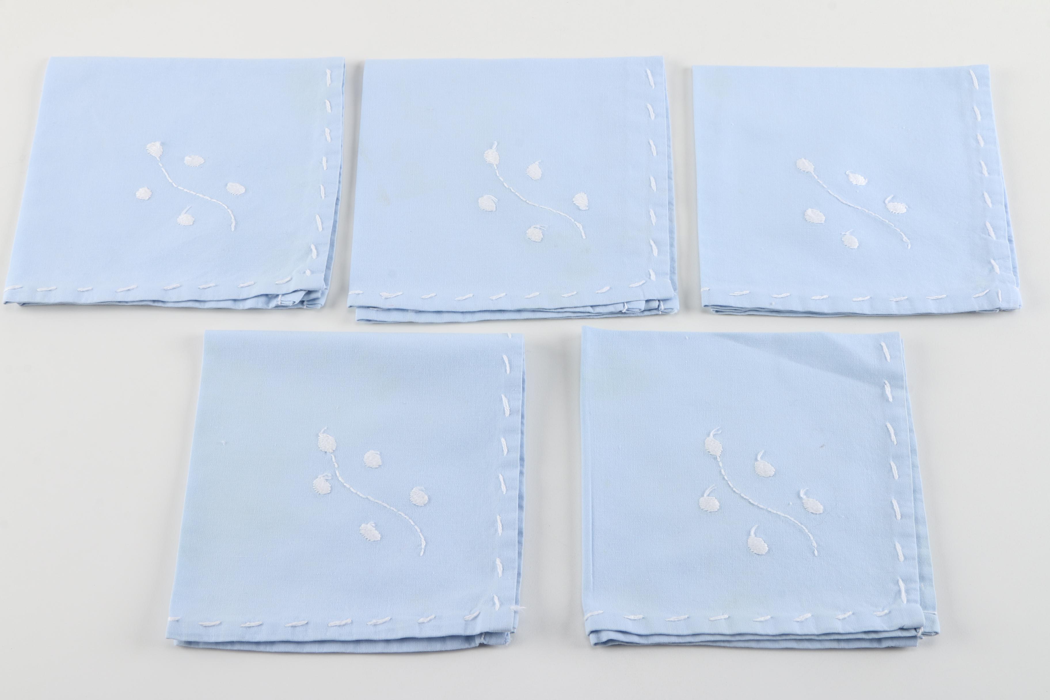 Table Linens With Decorative Needlework